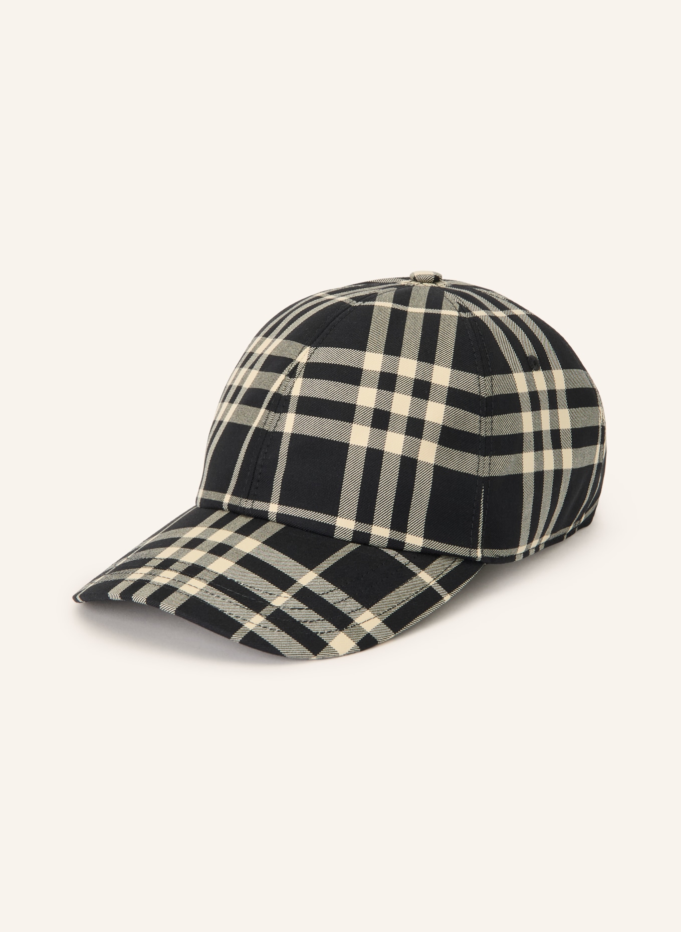 BURBERRY Pet: ZWART / CRÈME / DONKERGRIJS