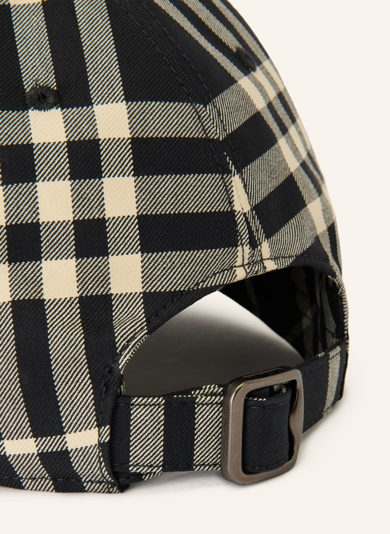 BURBERRY Pet: ZWART / CRÈME / DONKERGRIJS