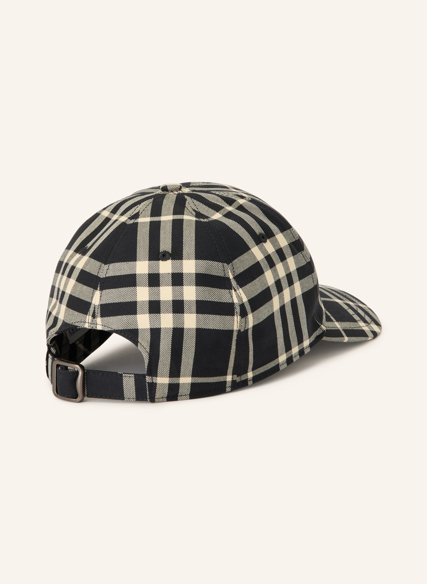 BURBERRY Pet: ZWART / CRÈME / DONKERGRIJS