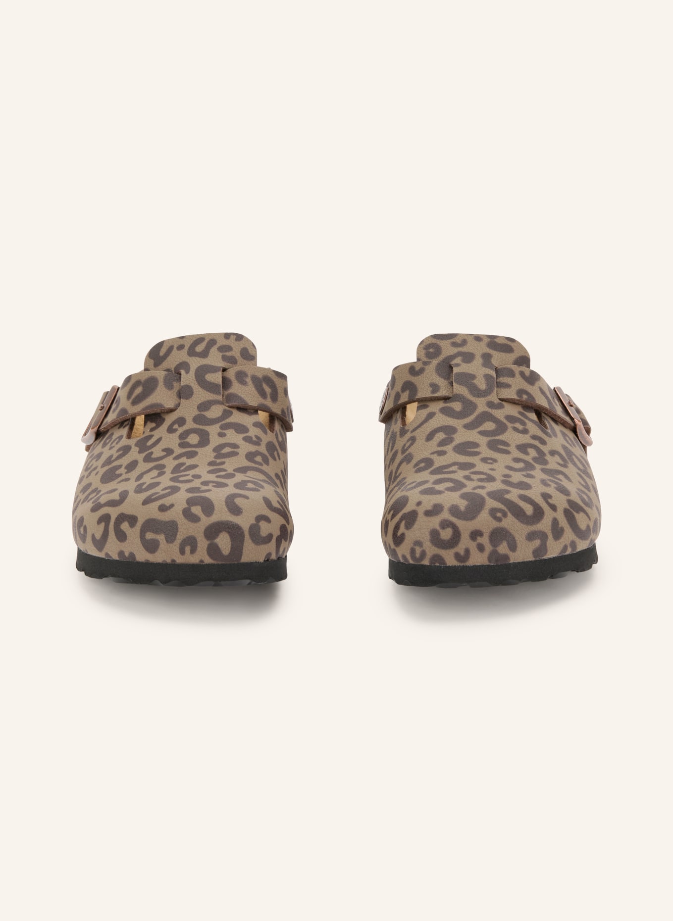 BIRKENSTOCK Pantoletten BOSTON 2.0: BEIGE / BRAUN