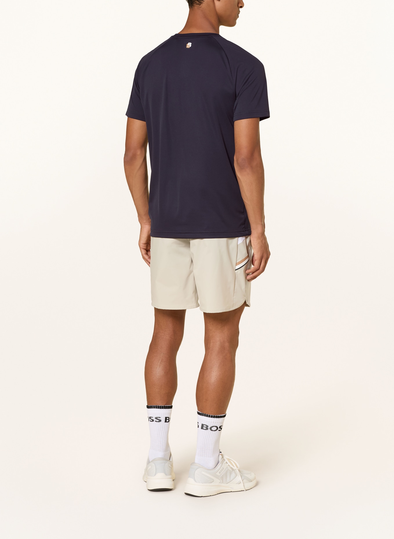 BOSS Functioneel shirt TOC GAME 2: DONKERBLAUW / WIT