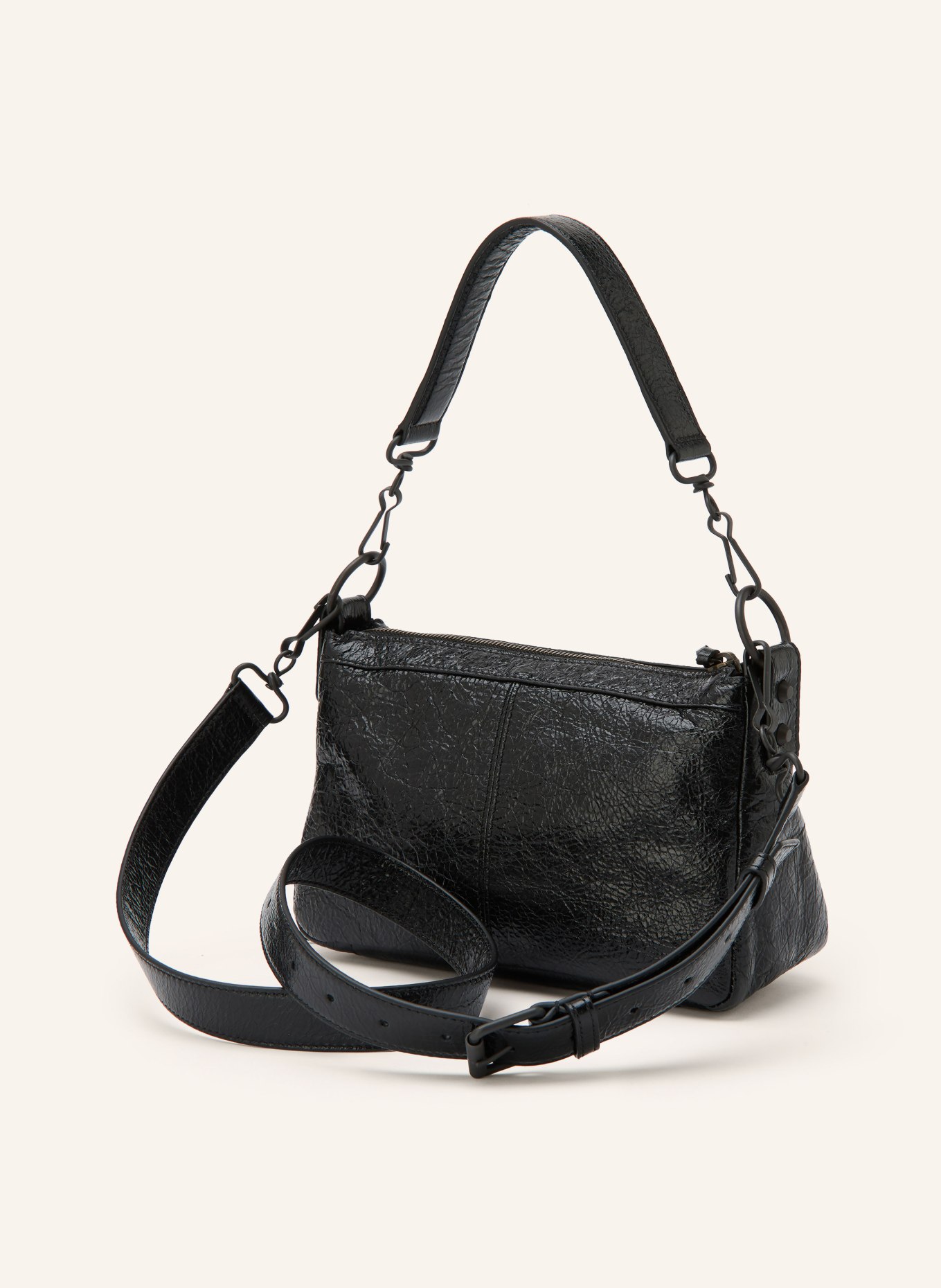 BALENCIAGA Handtasche LE CITY MOTO MINI mit Nieten: SCHWARZ
