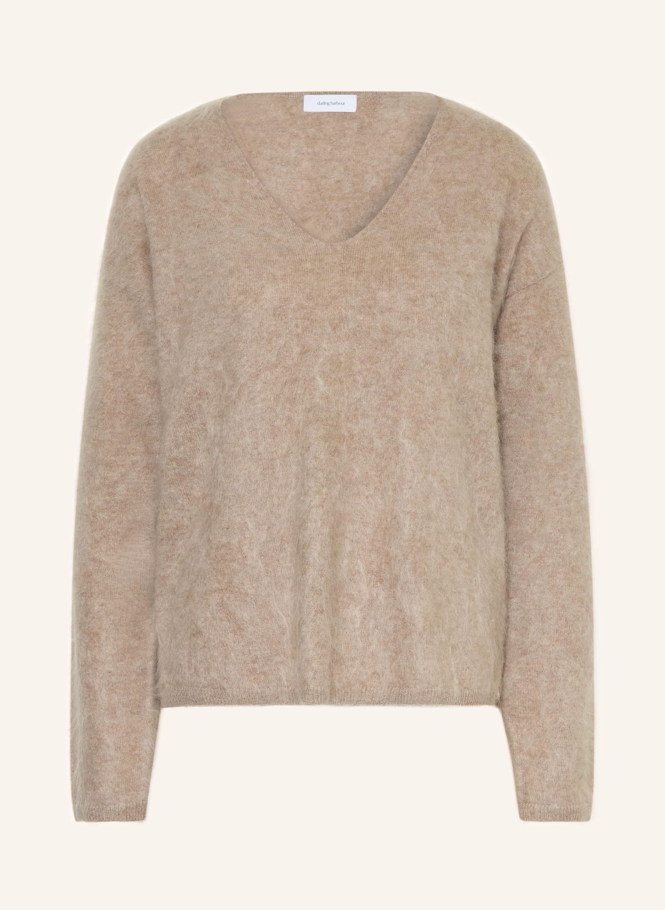 darling harbour Cashmere Sweater: GREIGE