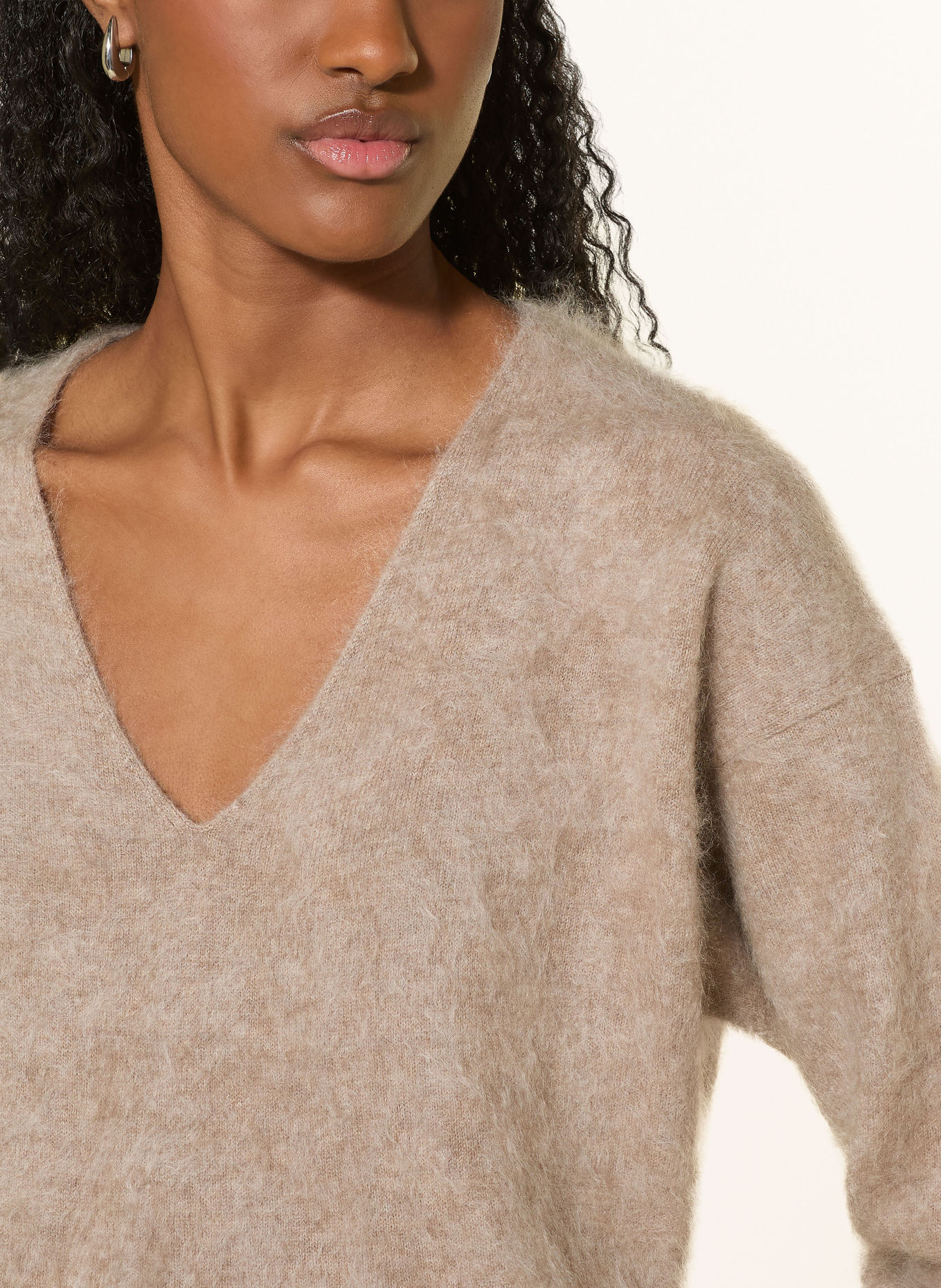 darling harbour Cashmere Sweater: GREIGE