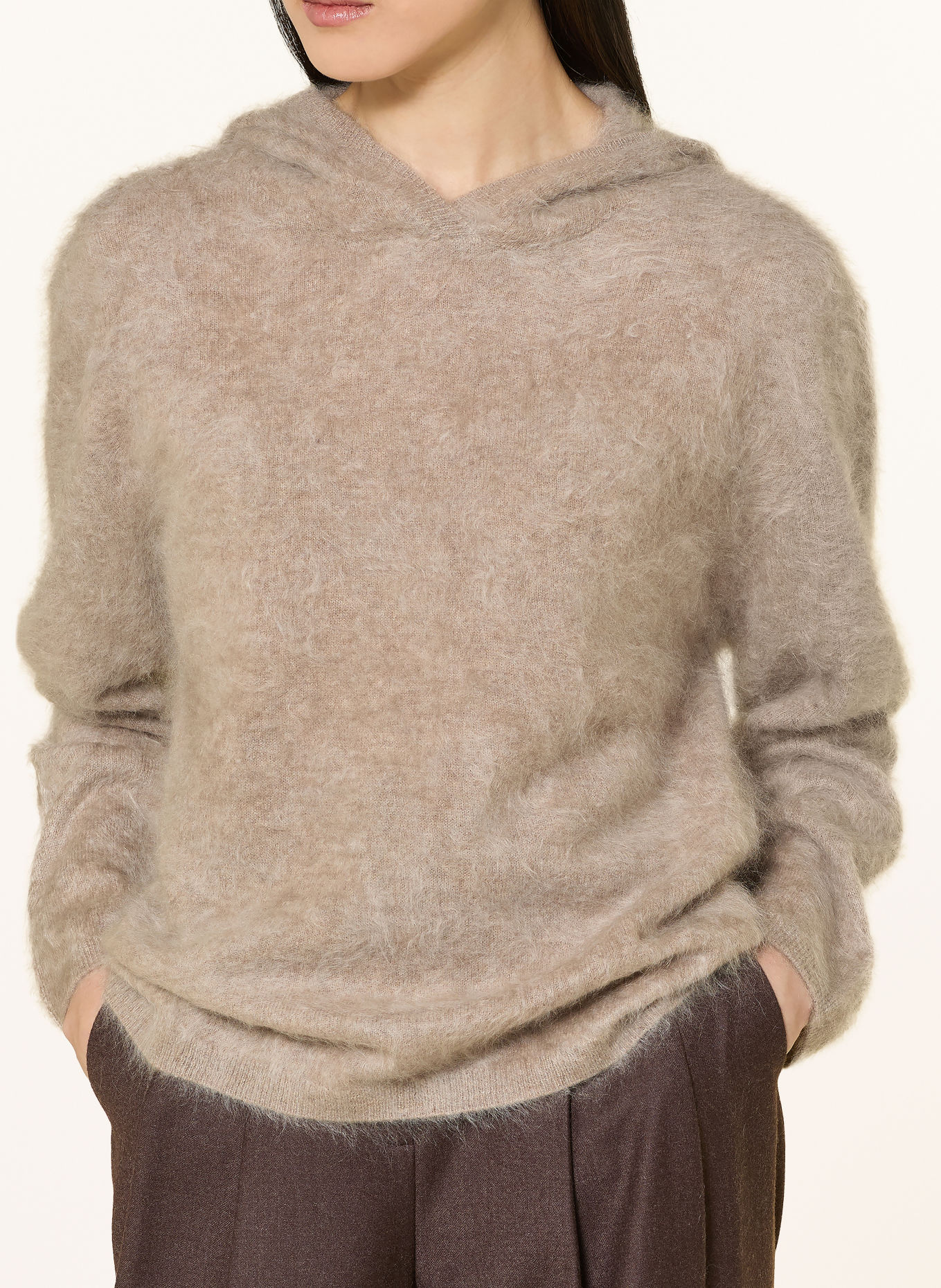 darling harbour Cashmere Sweater: GREIGE