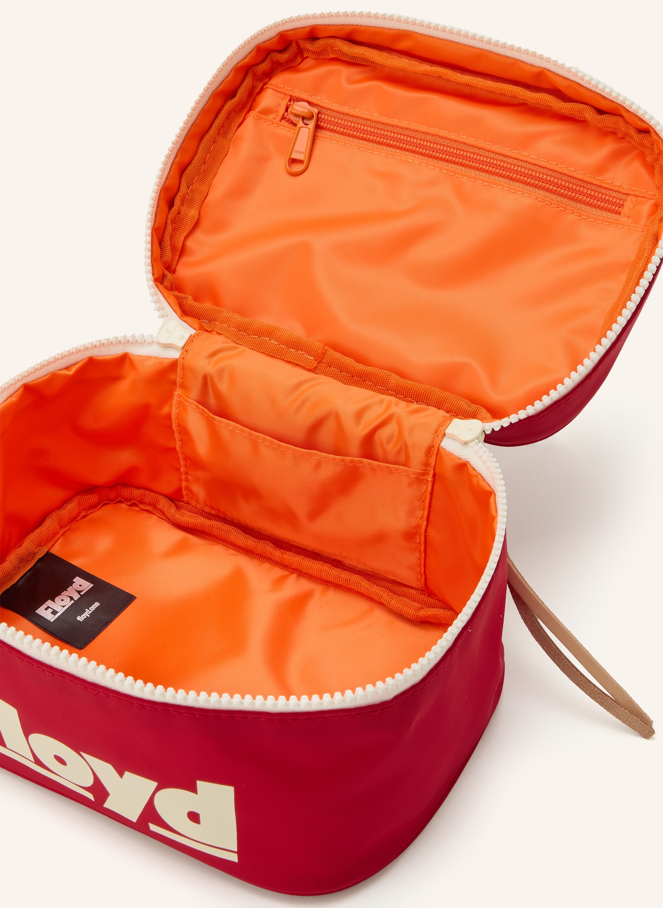 Floyd Kulturtasche: ROT / CREME