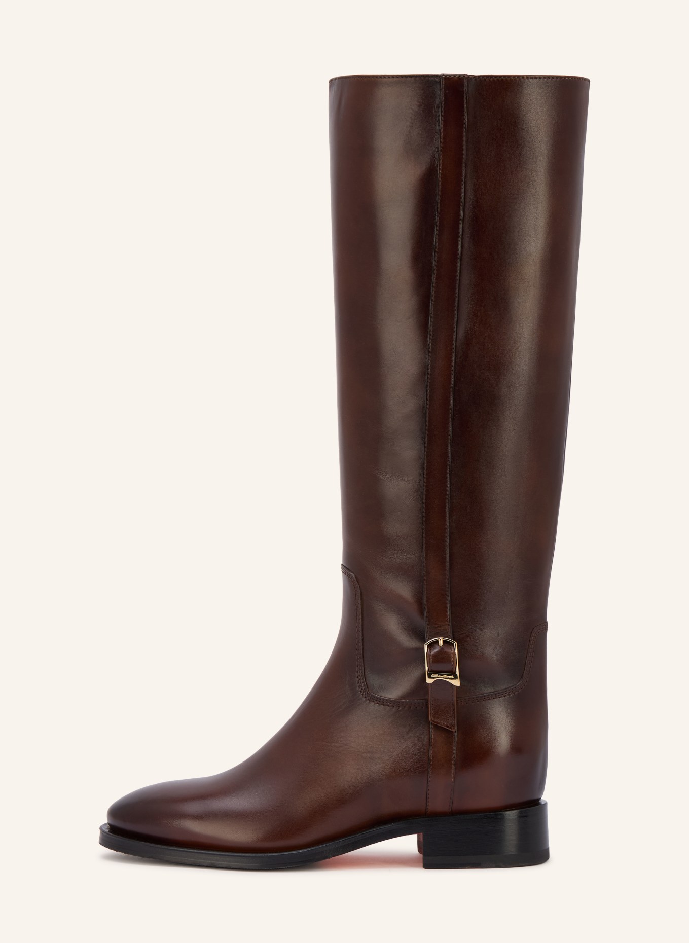Santoni Laarzen HERMIBOBUC: MARRON FONCÉ / GOUD