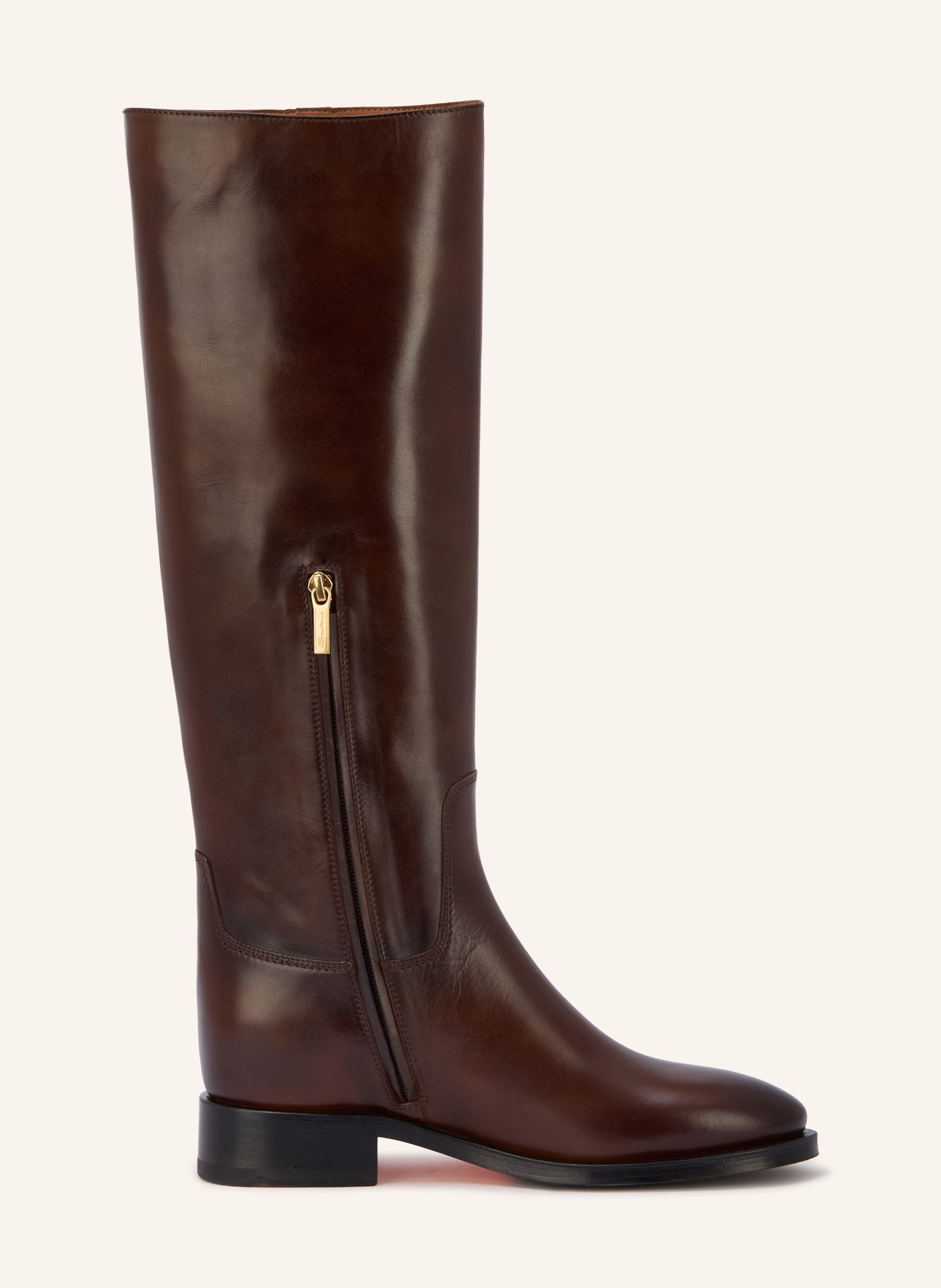 Santoni Laarzen HERMIBOBUC: MARRON FONCÉ / GOUD