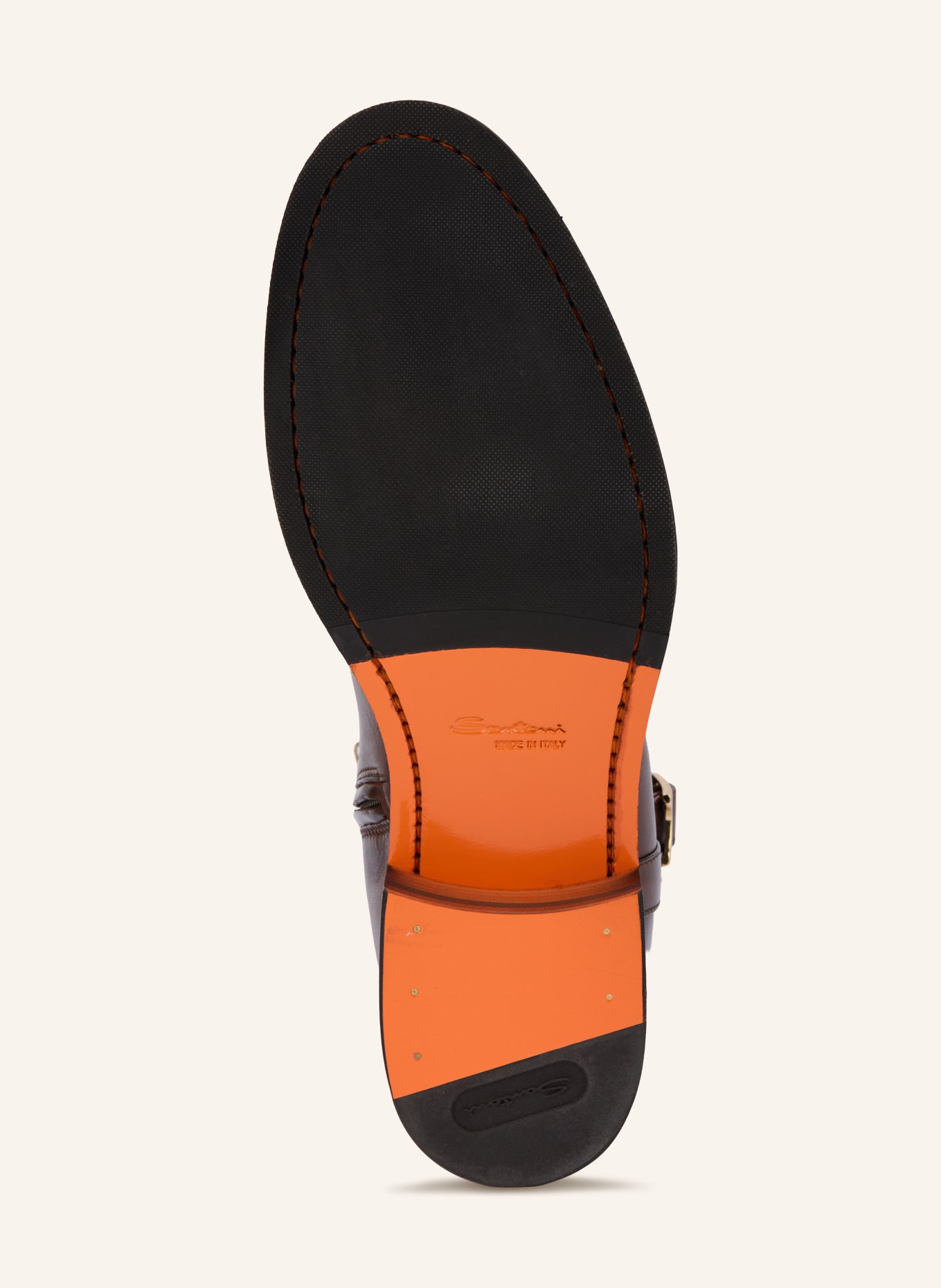 Santoni Laarzen HERMIBOBUC: MARRON FONCÉ / GOUD
