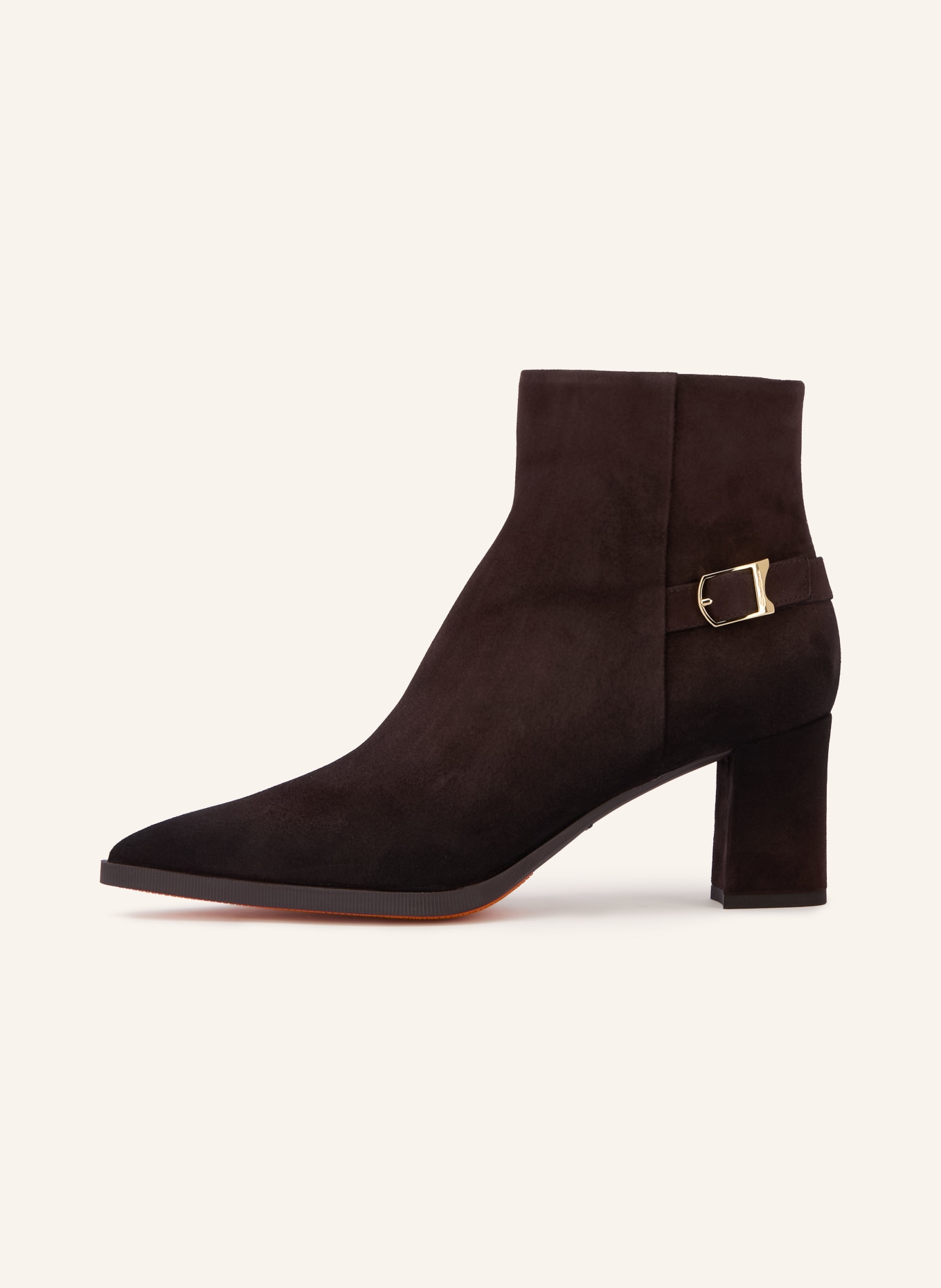 Santoni Laarsjes ELLY: MARRON FONCÉ / GOUD