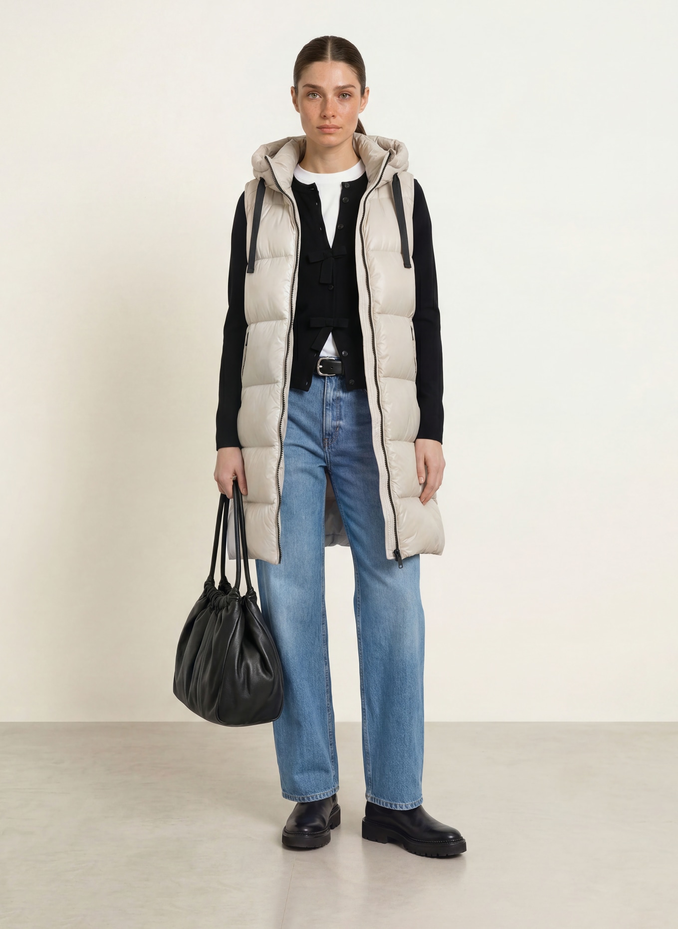 SAVE THE DUCK IRIA Quilted Vest: BEIGE