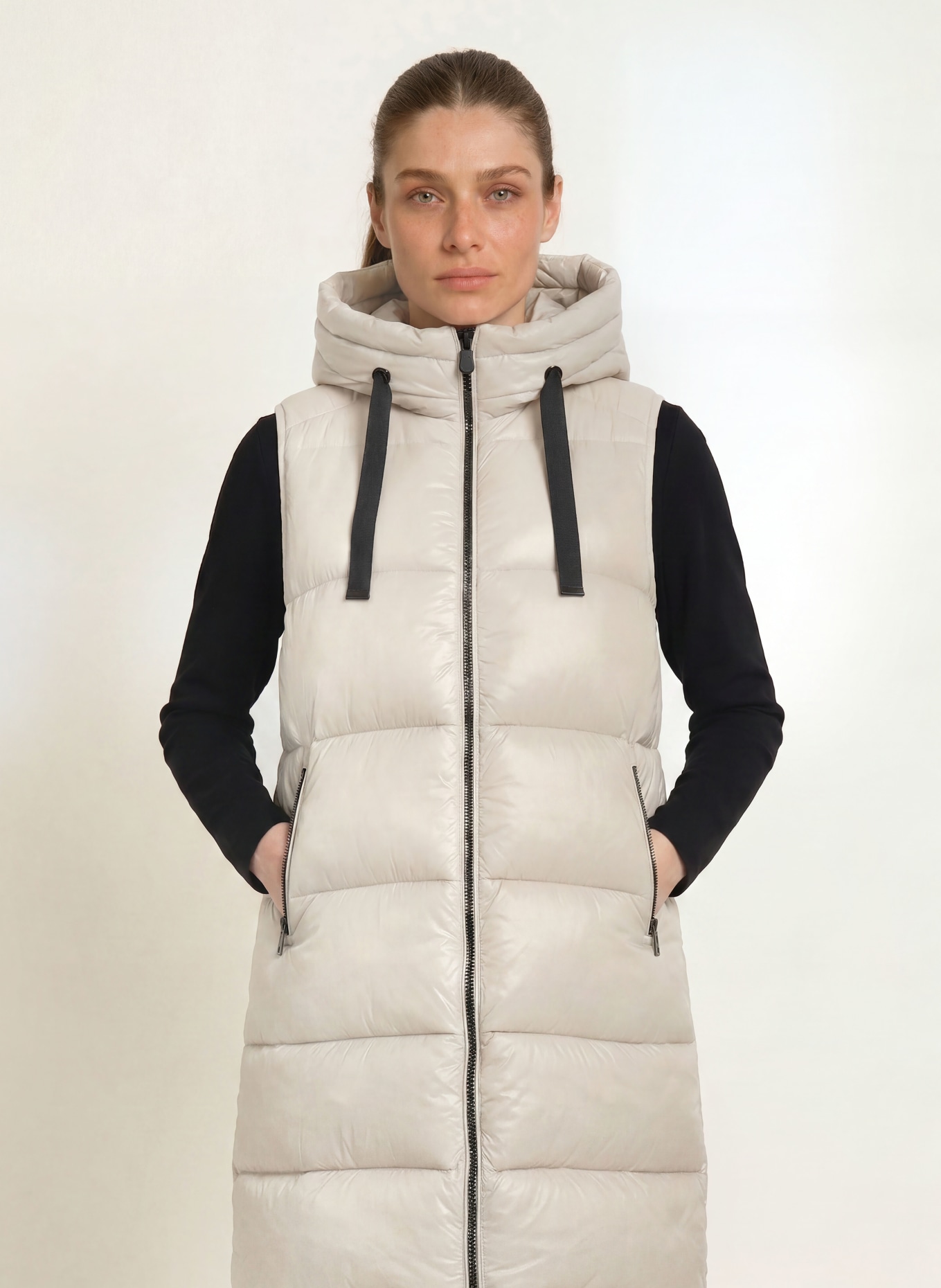 SAVE THE DUCK IRIA Quilted Vest: BEIGE