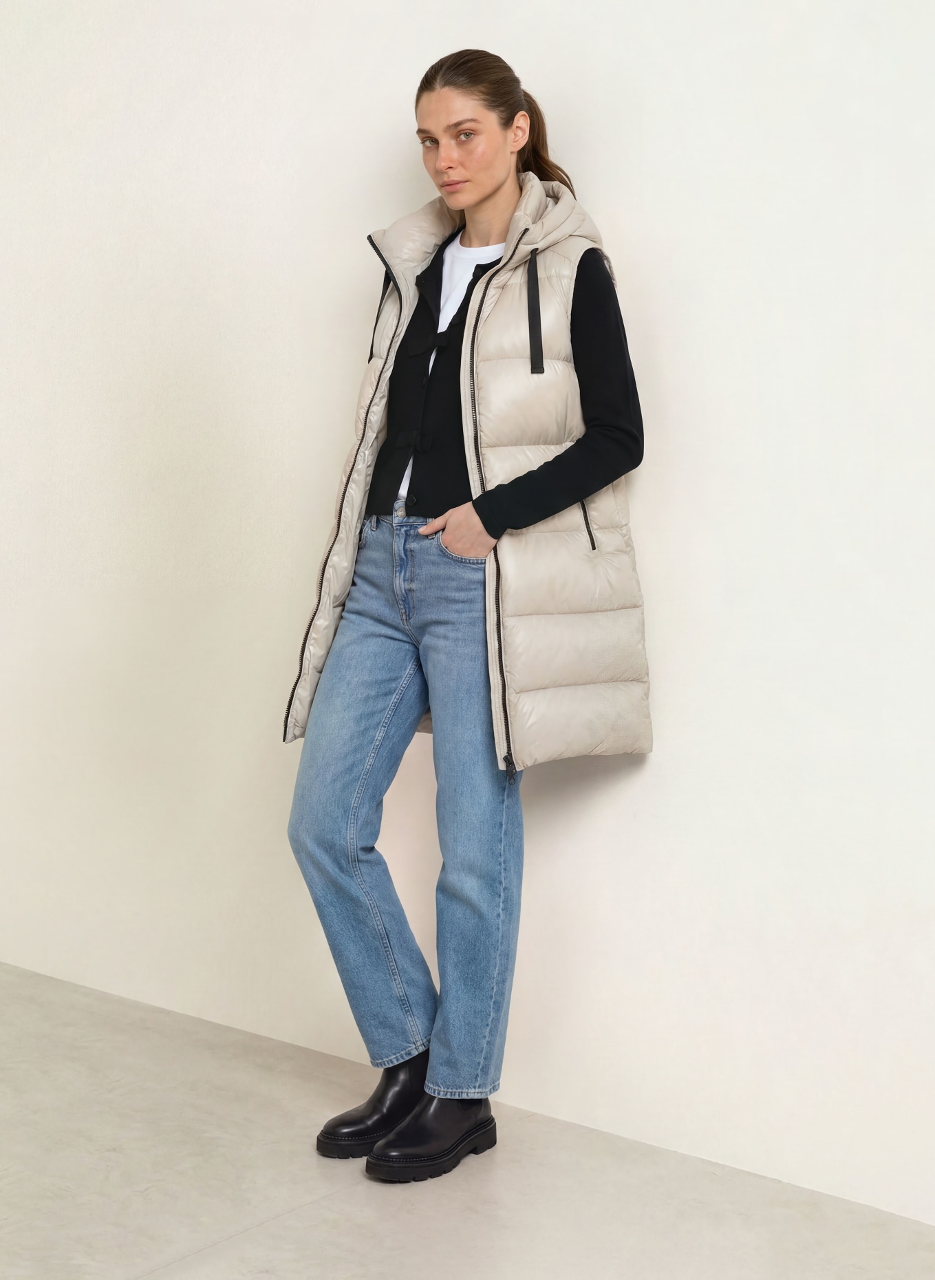 SAVE THE DUCK IRIA Quilted Vest: BEIGE