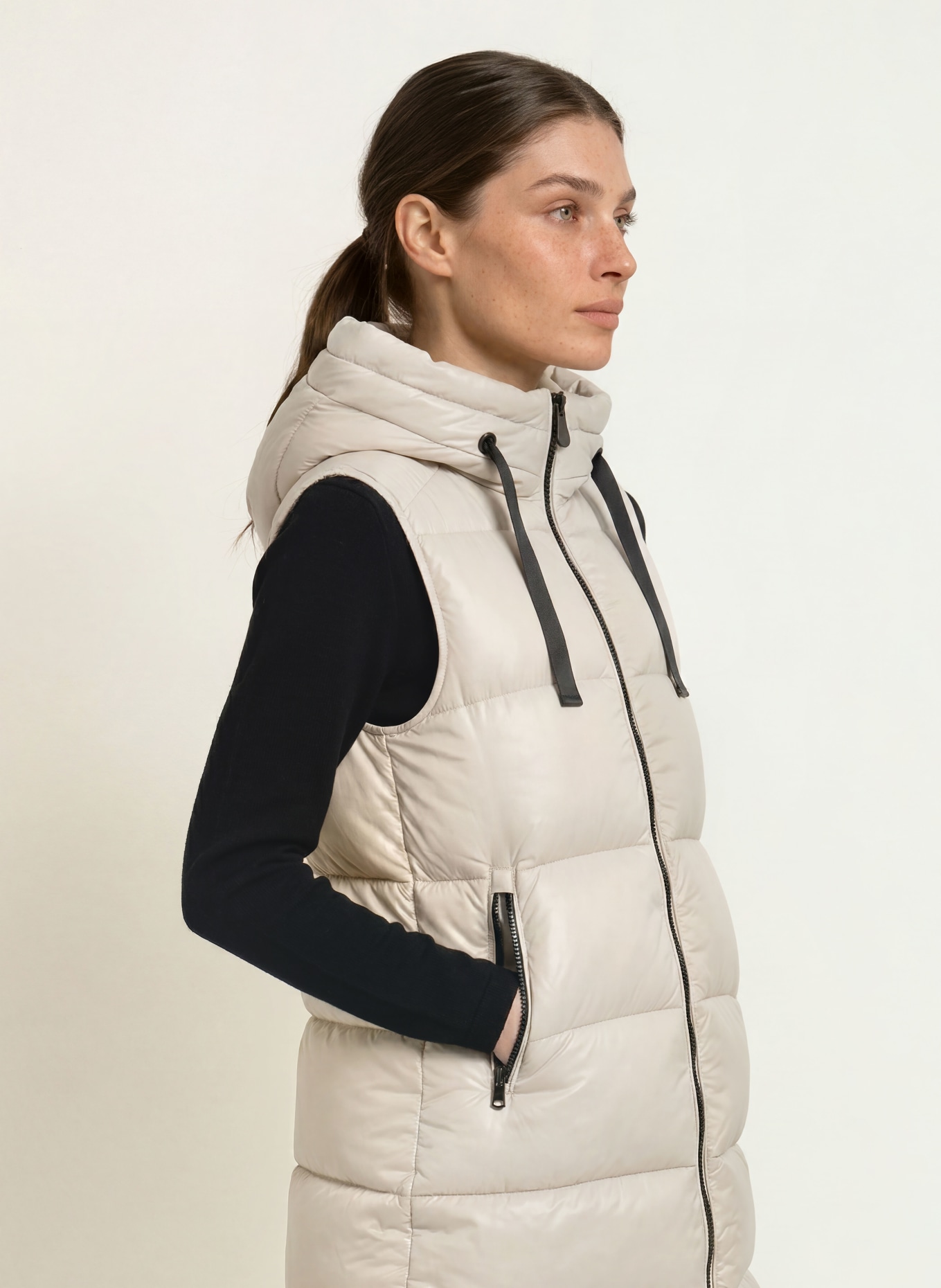 SAVE THE DUCK IRIA Quilted Vest: BEIGE