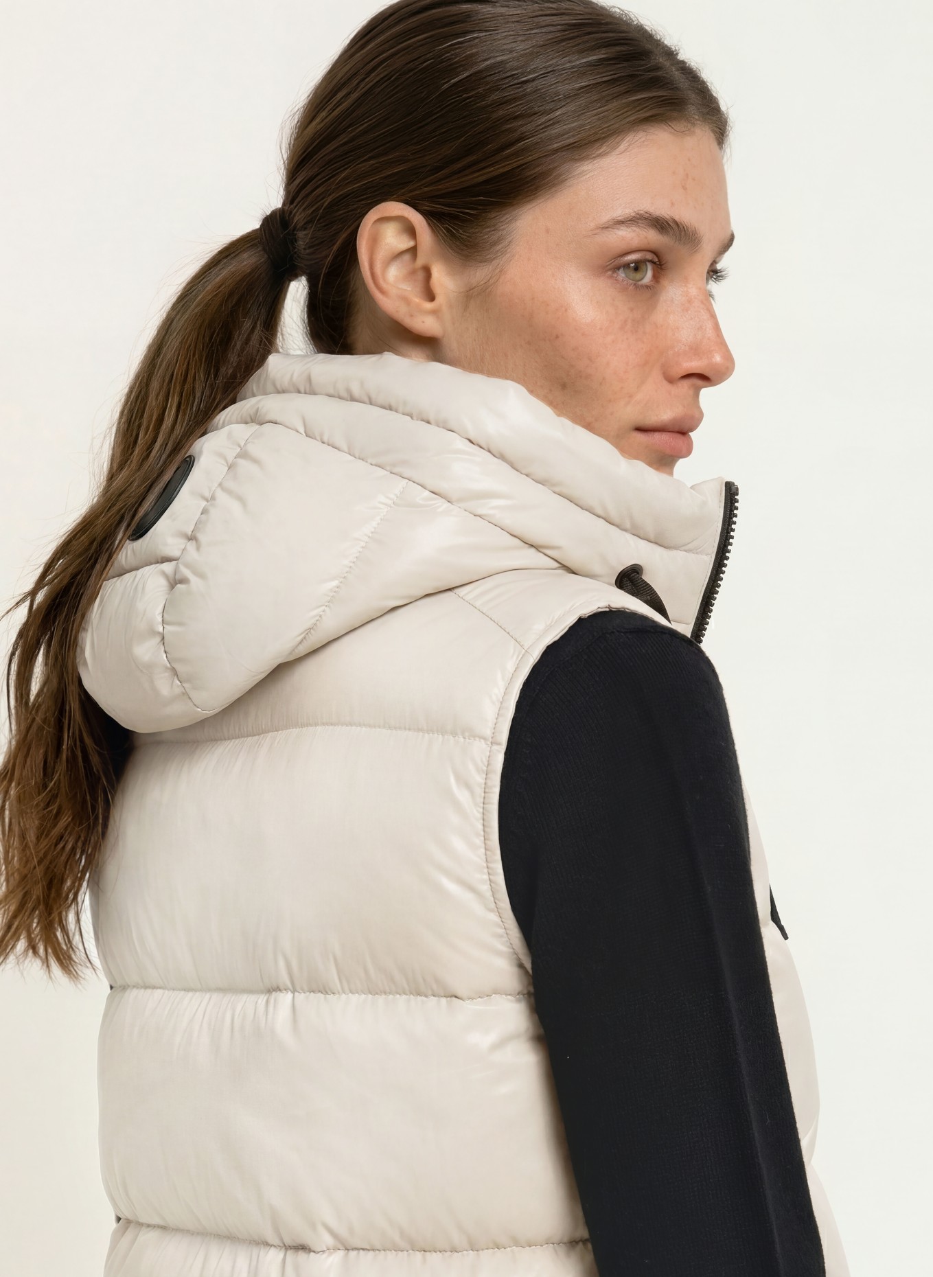 SAVE THE DUCK IRIA Quilted Vest: BEIGE