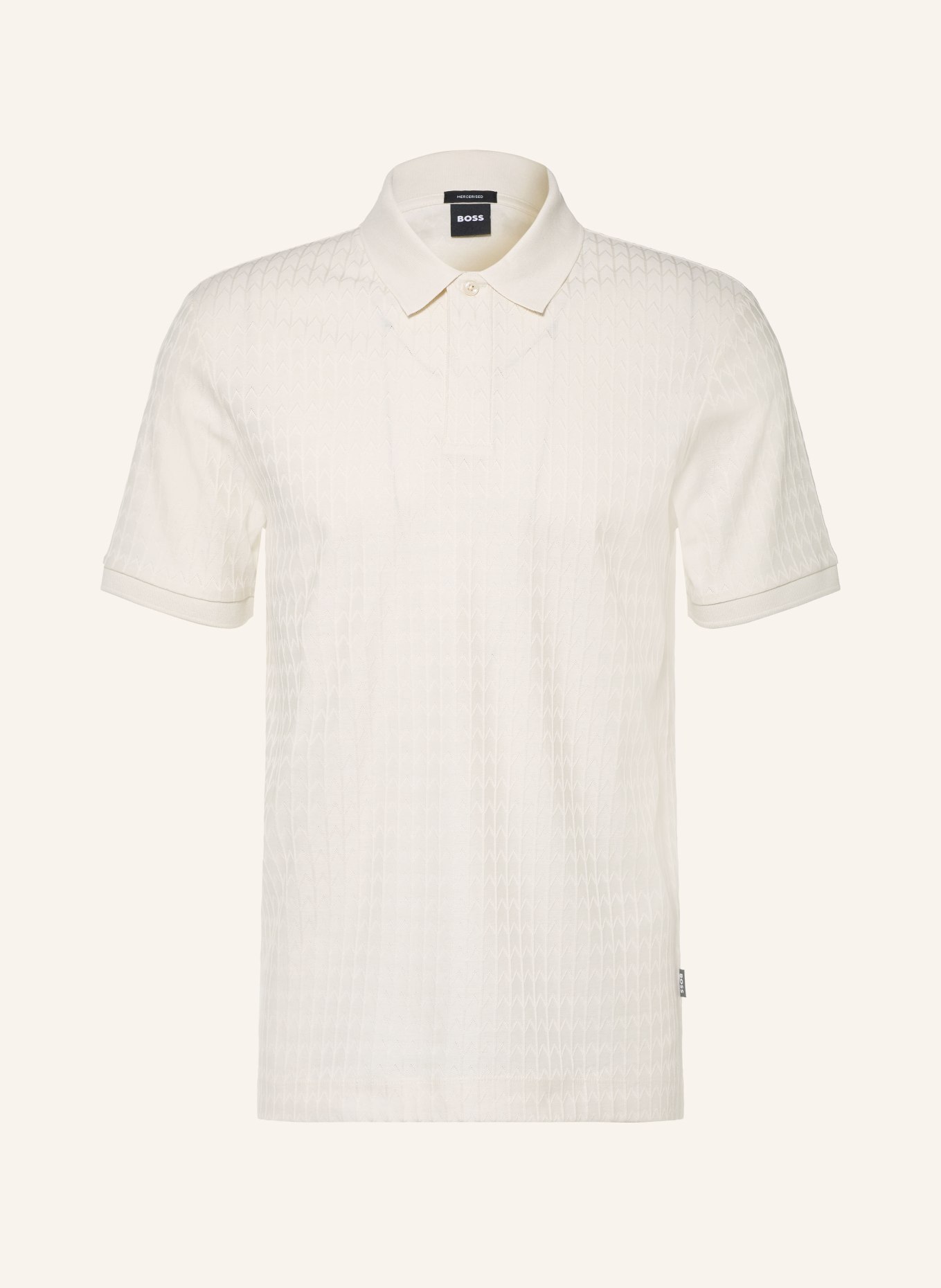BOSS Jersey-polotröja PARLEY: VIT