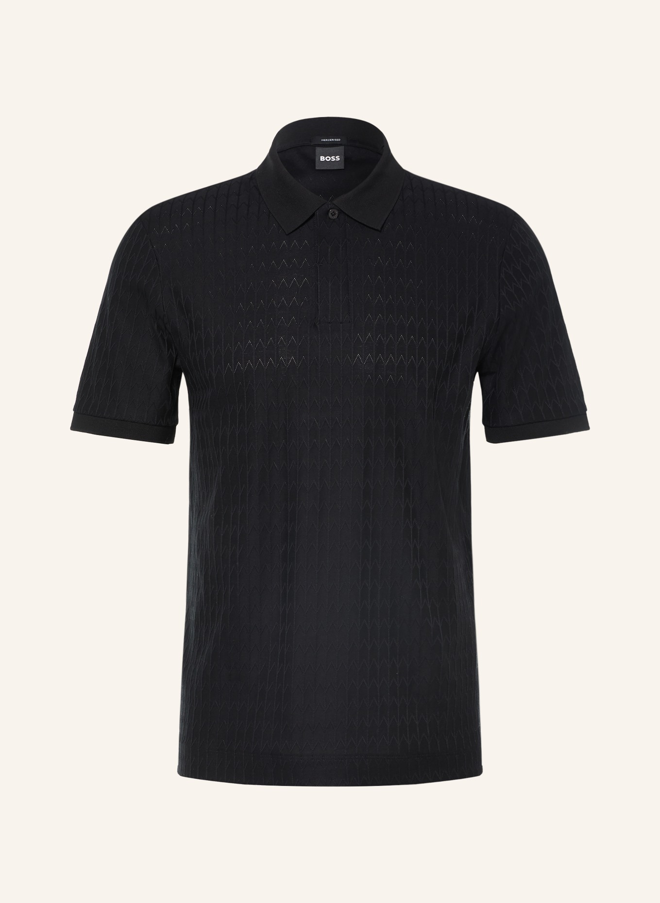 BOSS Jersey-Poloshirt PARLEY: SCHWARZ