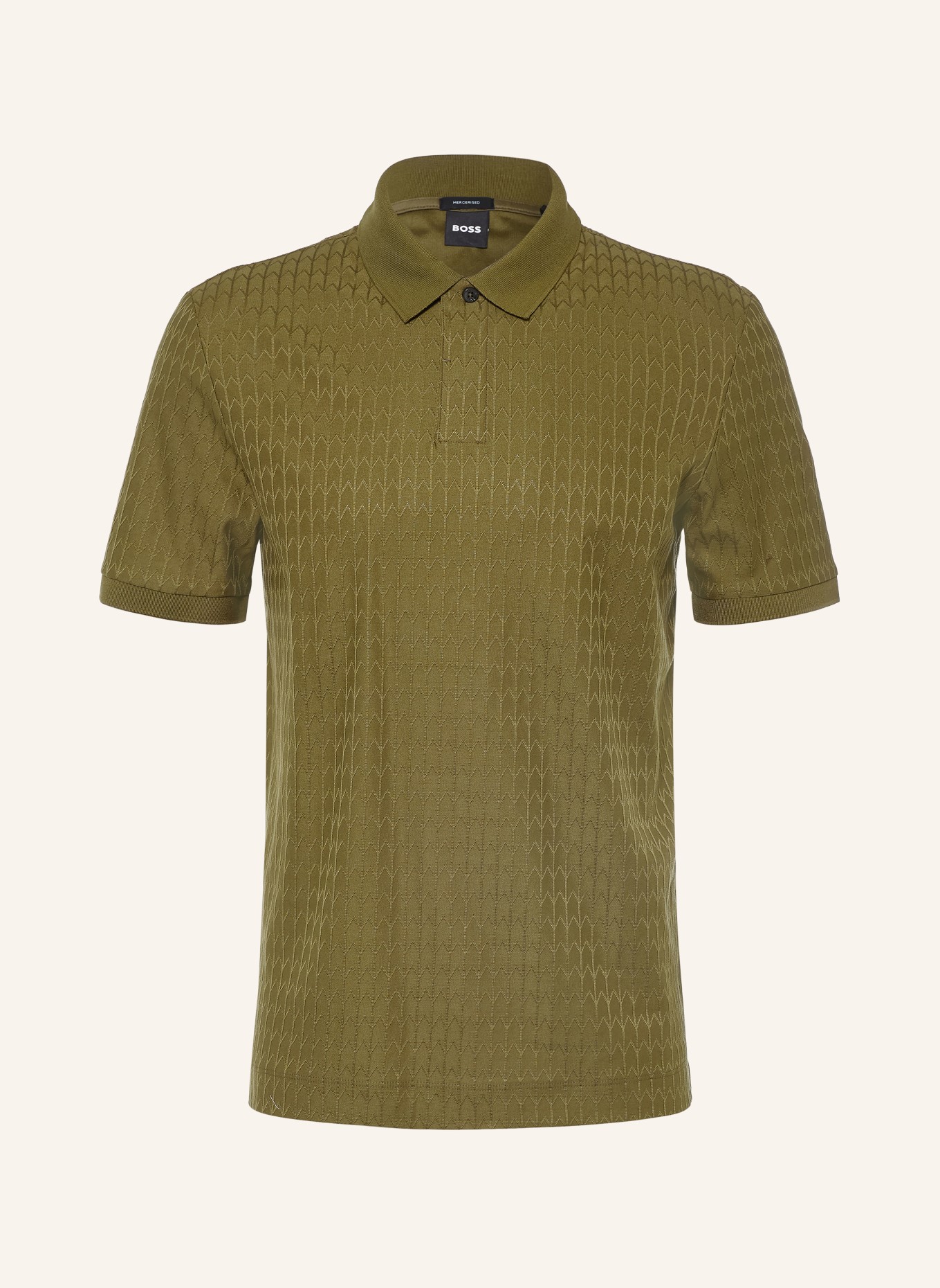 BOSS Jersey-polotröja PARLEY: OLIVGRÖN