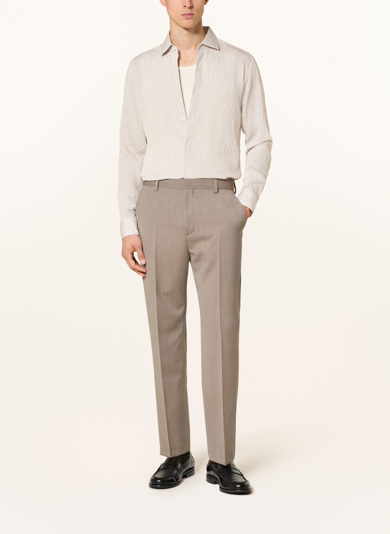 HUGO Anzughose TEAGAN Modern Fit: 928 Beige Overflow