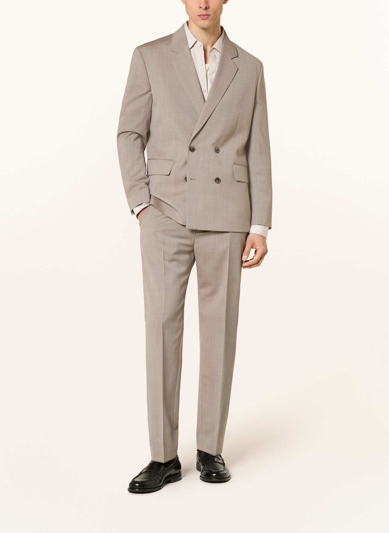 HUGO Anzughose TEAGAN Modern Fit: 928 Beige Overflow