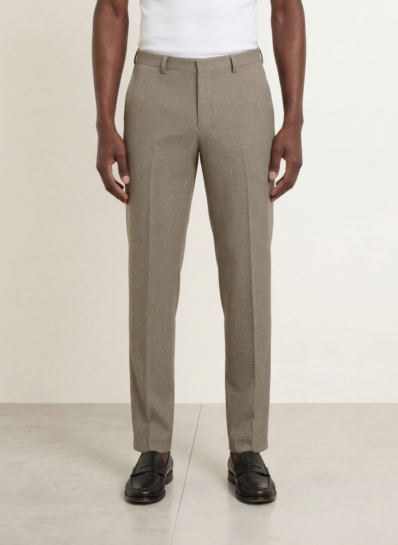 HUGO Spodnie garniturowe HESTEN Extra Slim Fit: 269 MEDIUM BEIGE