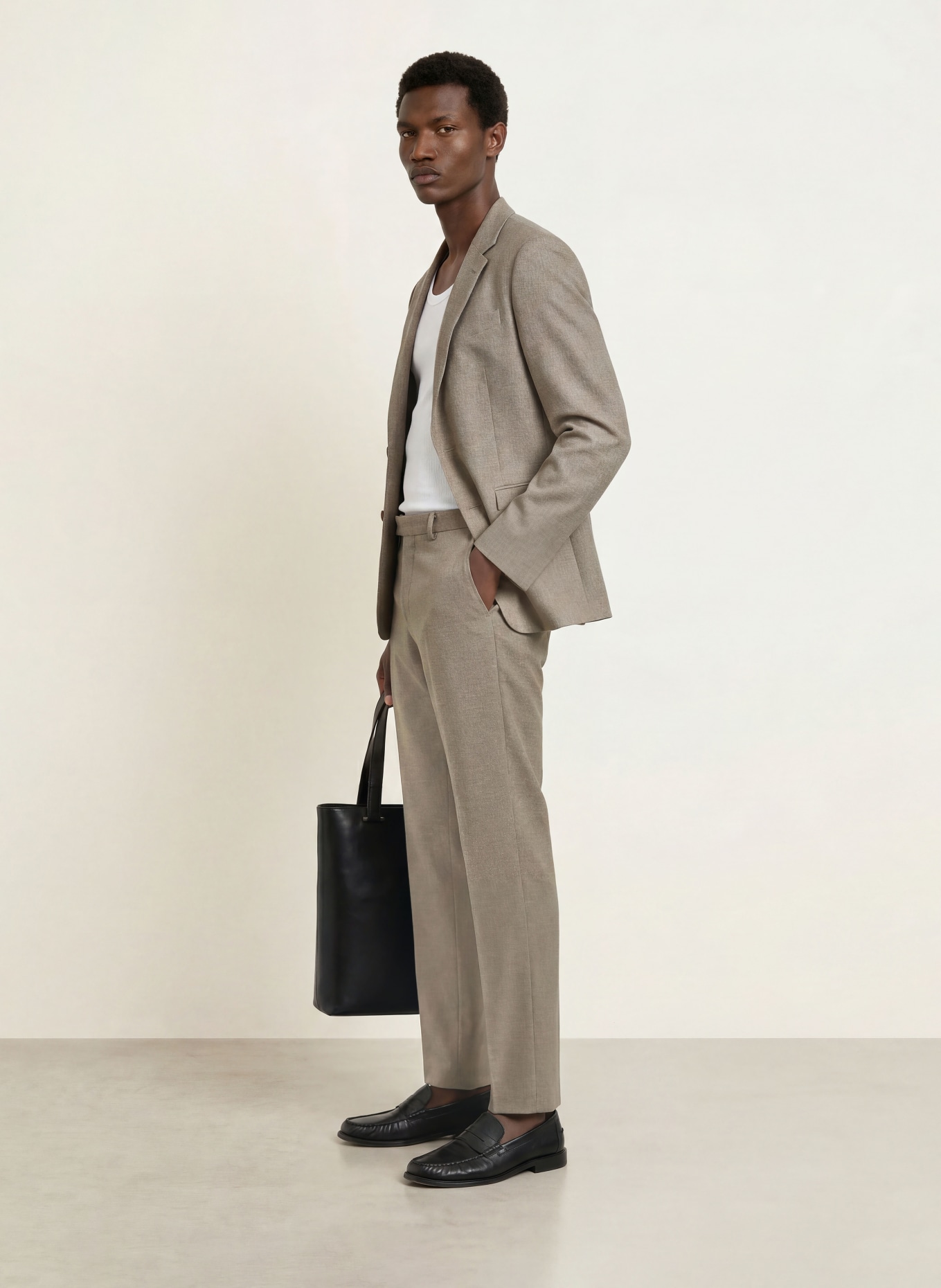HUGO Spodnie garniturowe HESTEN Extra Slim Fit: 269 MEDIUM BEIGE