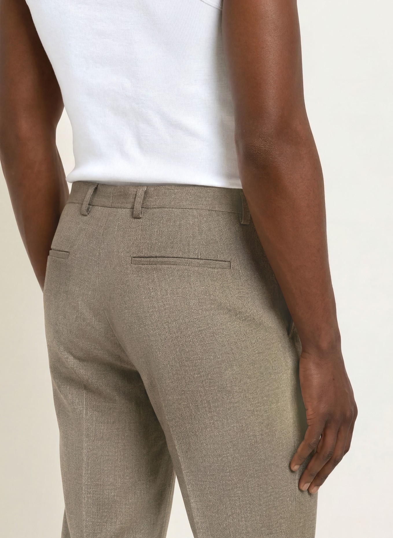 HUGO Spodnie garniturowe HESTEN Extra Slim Fit: 269 MEDIUM BEIGE