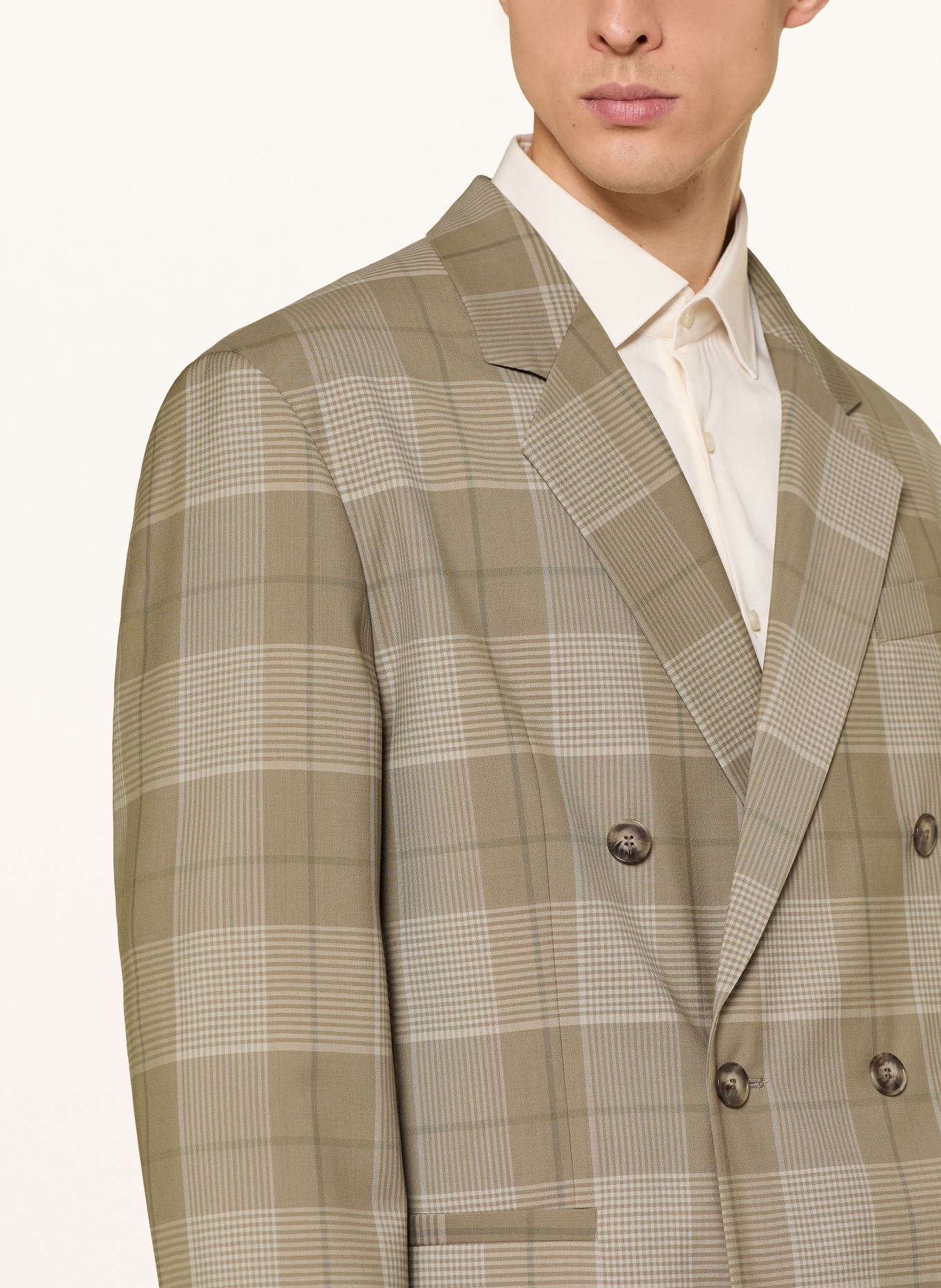 HUGO KANO Modern Fit Blazer: BEIGE / ECRU / TAUPE