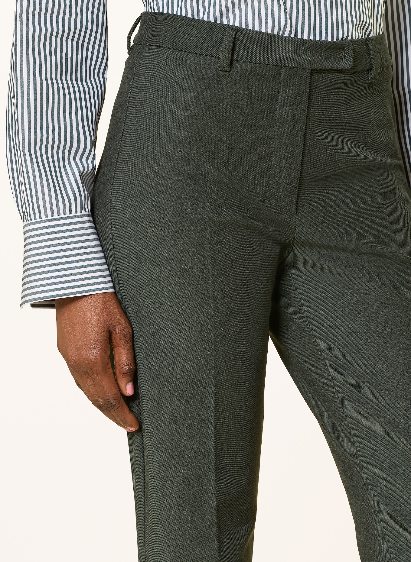 S Max Mara Pants: DARK GREEN