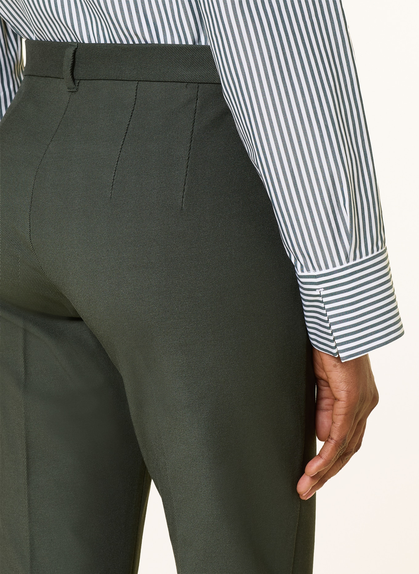 S Max Mara Pants: DARK GREEN