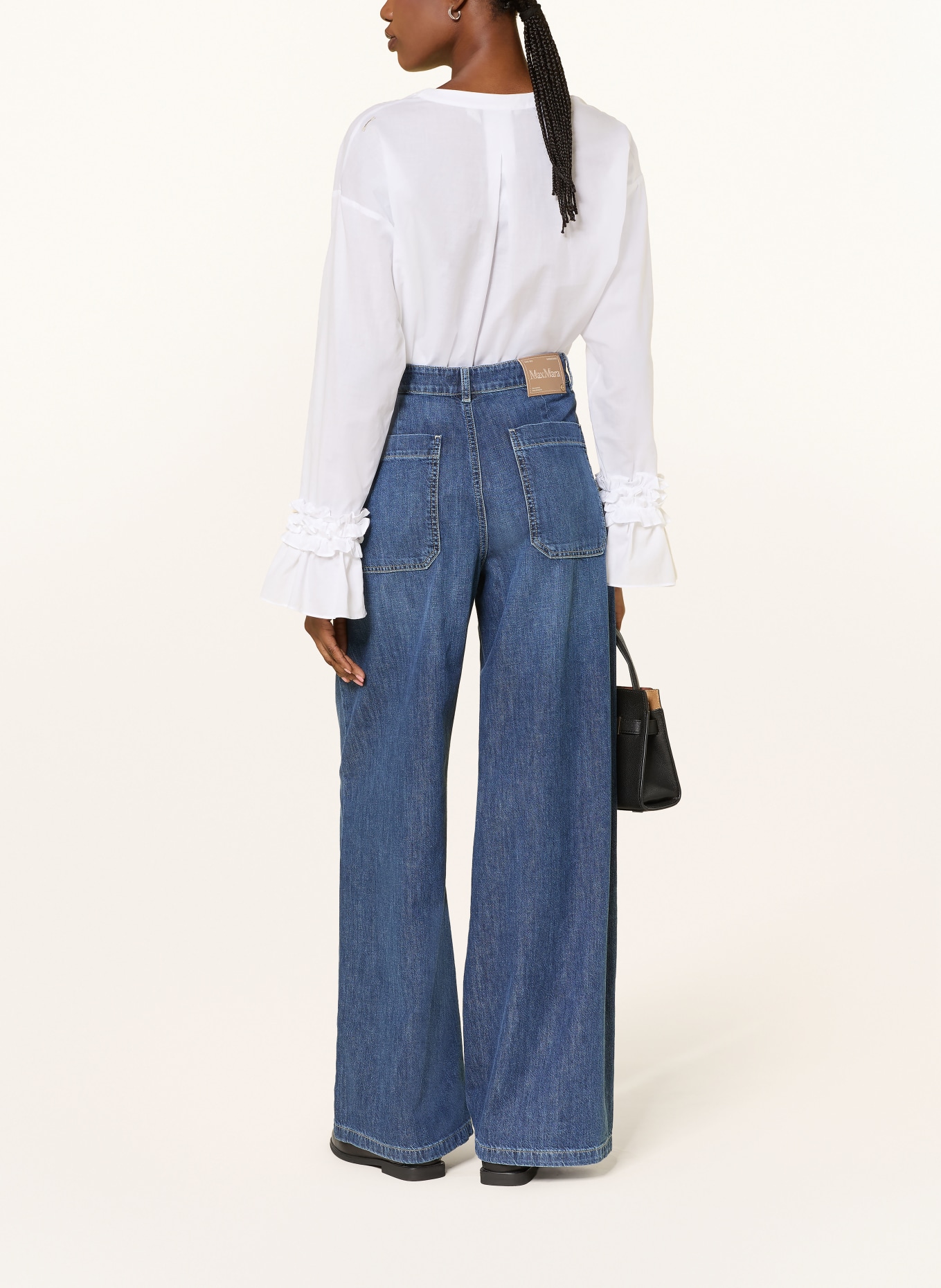 S Max Mara Wide Leg Jeans GELATO: 008 CHINA BLUE