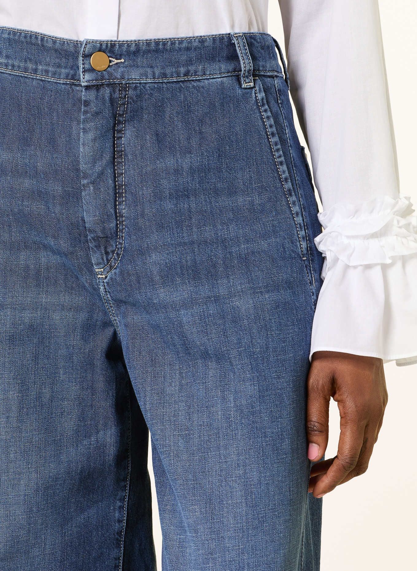 S Max Mara Wide Leg Jeans GELATO: 008 CHINA BLUE