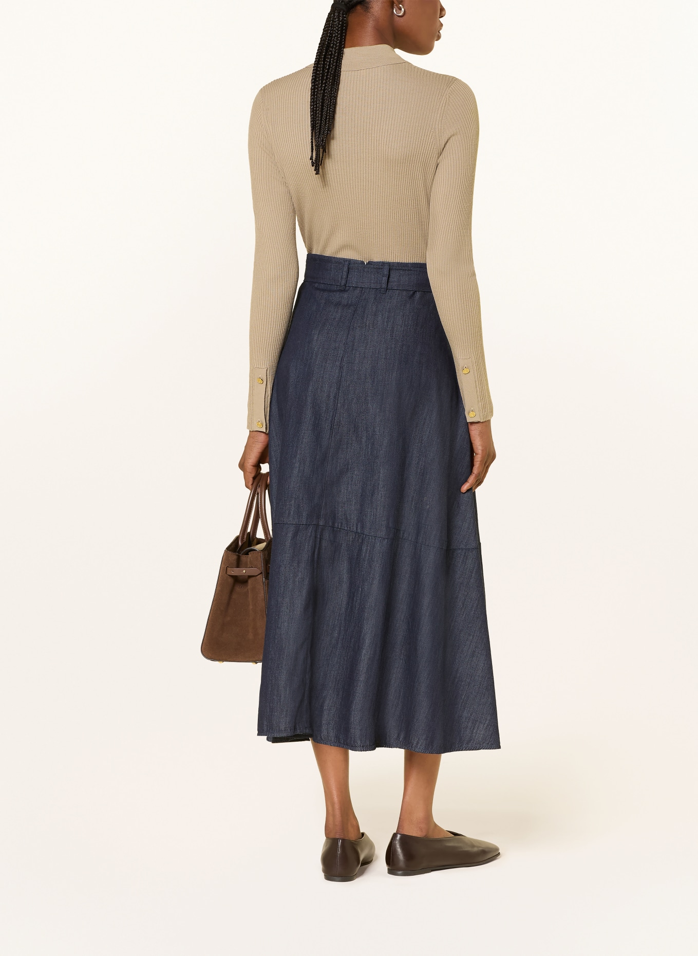 S Max Mara Gebreid vest LIMONE: LICHTBRUIN