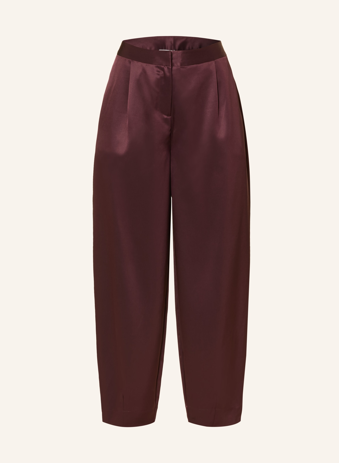 darling harbour satin pants: deep merlot