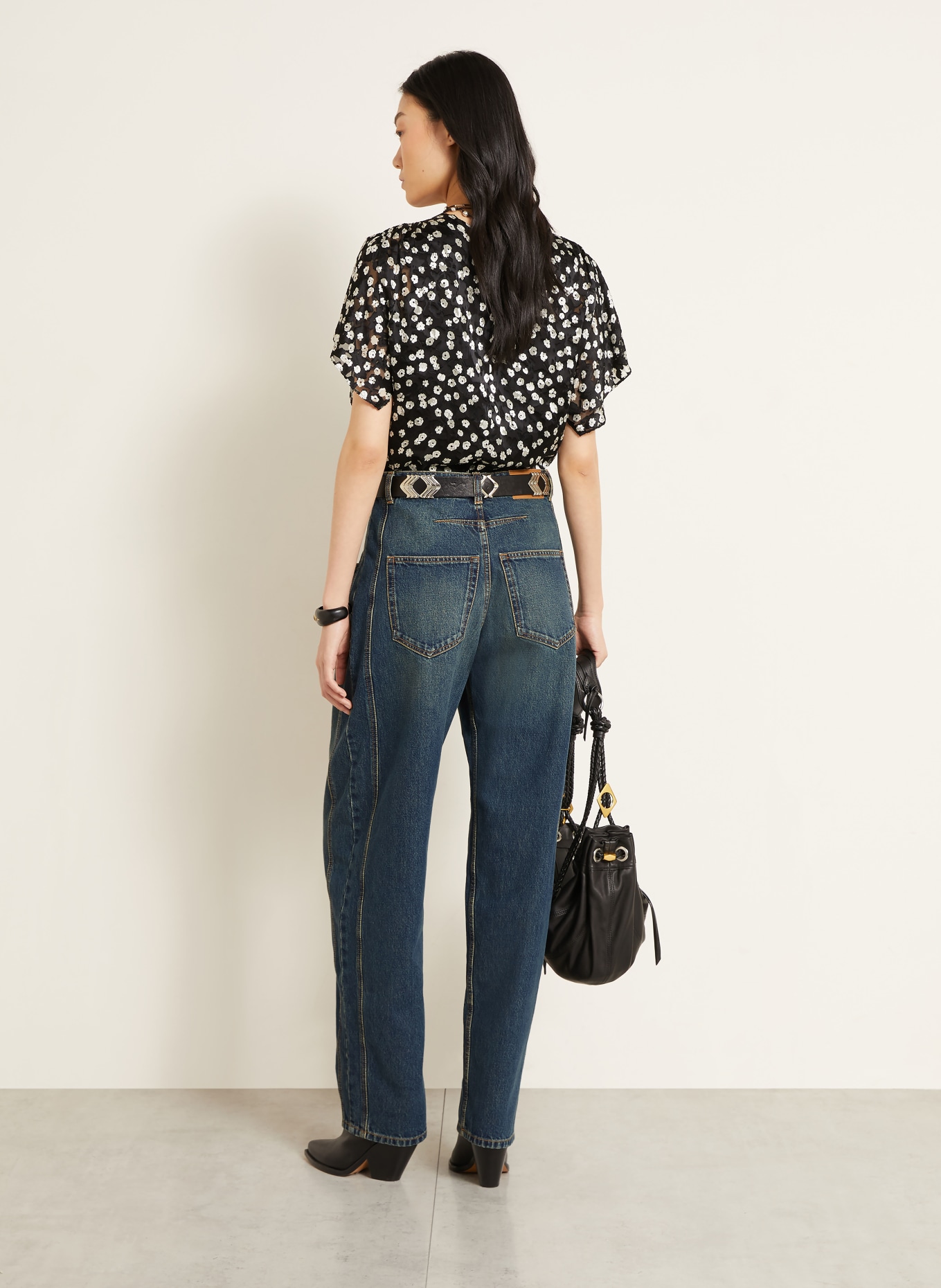 ISABEL MARANT Barrel Jeans LISHA: 30FB faded blue