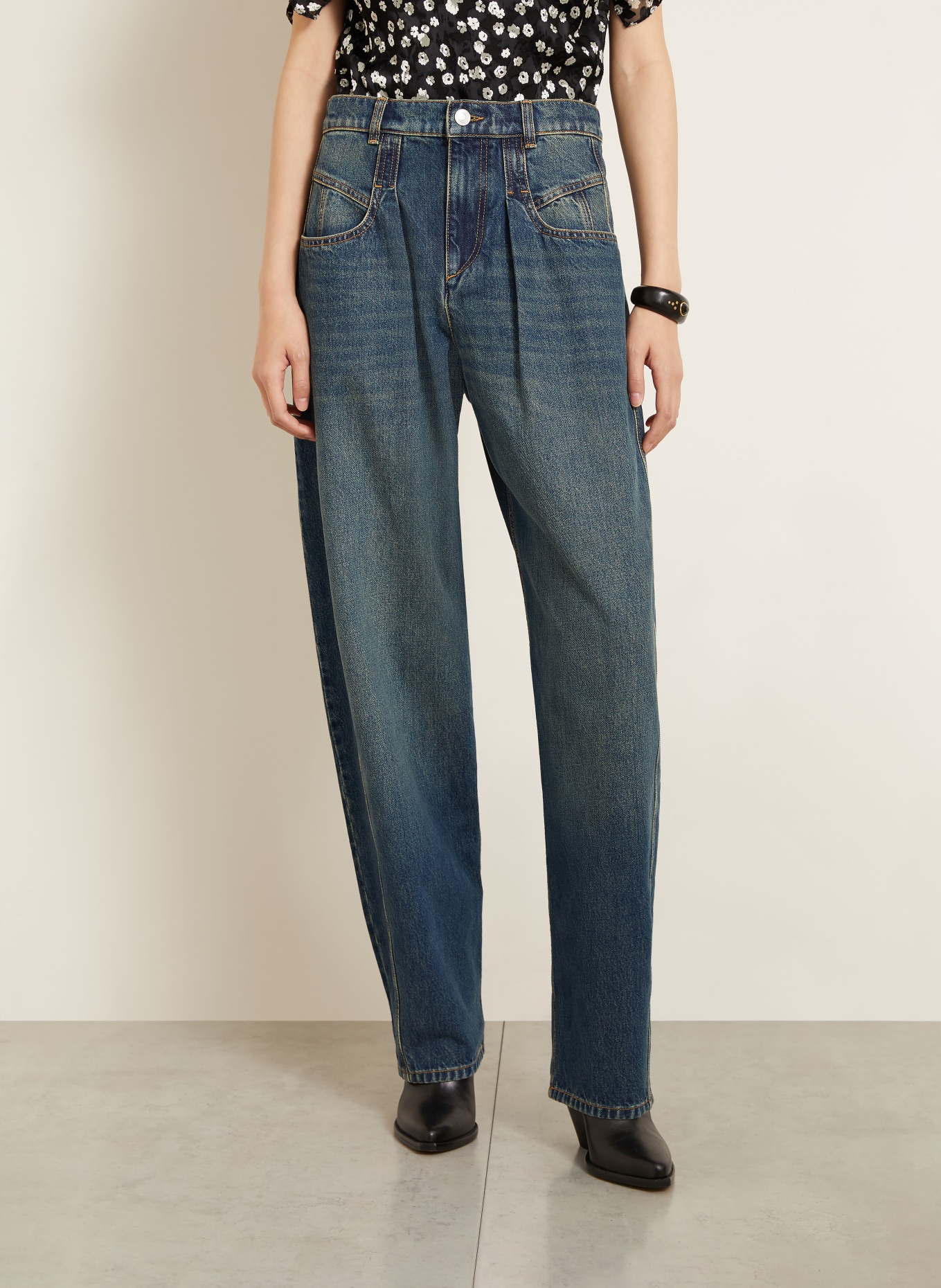 ISABEL MARANT Barrel Jeans LISHA: 30FB faded blue