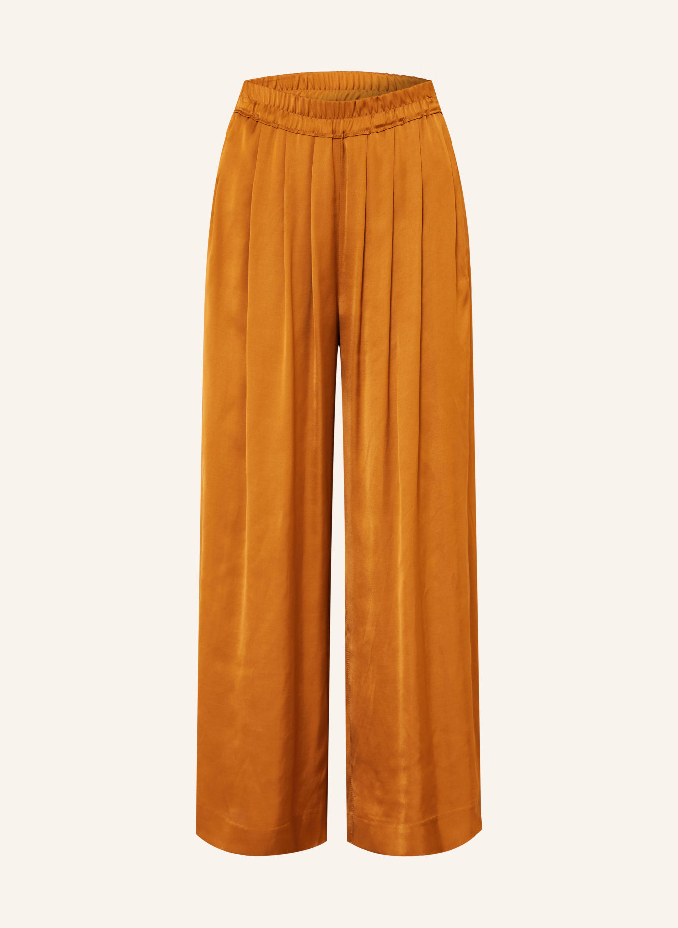 ISABEL MARANT 7/8-bukser NOLIA i satin: COGNAC