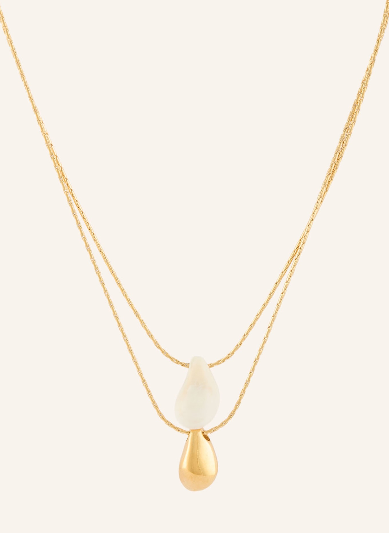 ISABEL MARANT Necklace SHORT NECKLACE: GOLD / WHITE