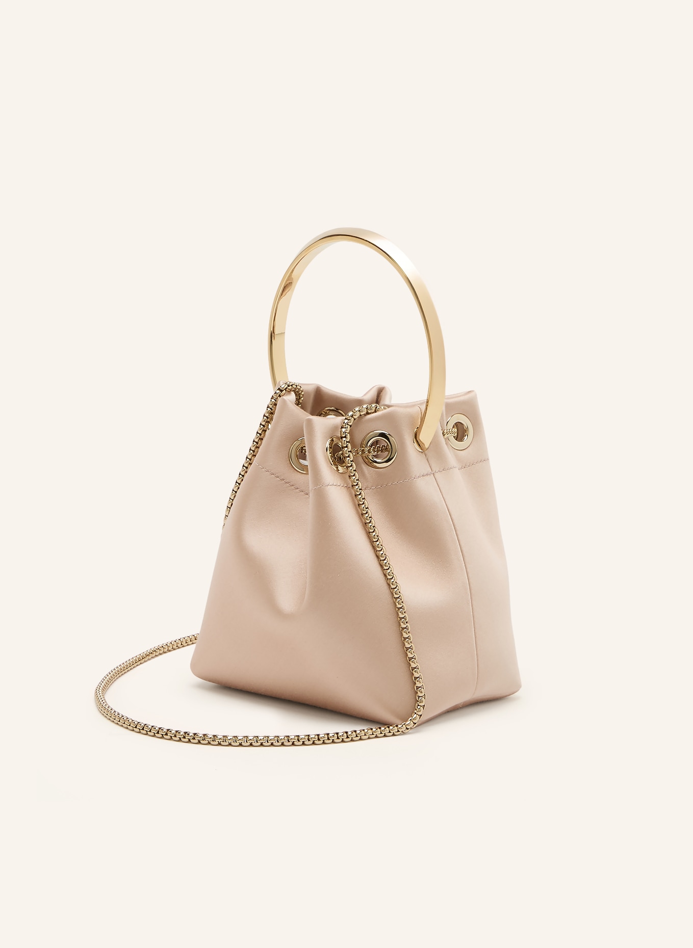 JIMMY CHOO Torebka BON BON: RÓŻOWOZLOTY / ZŁOTY