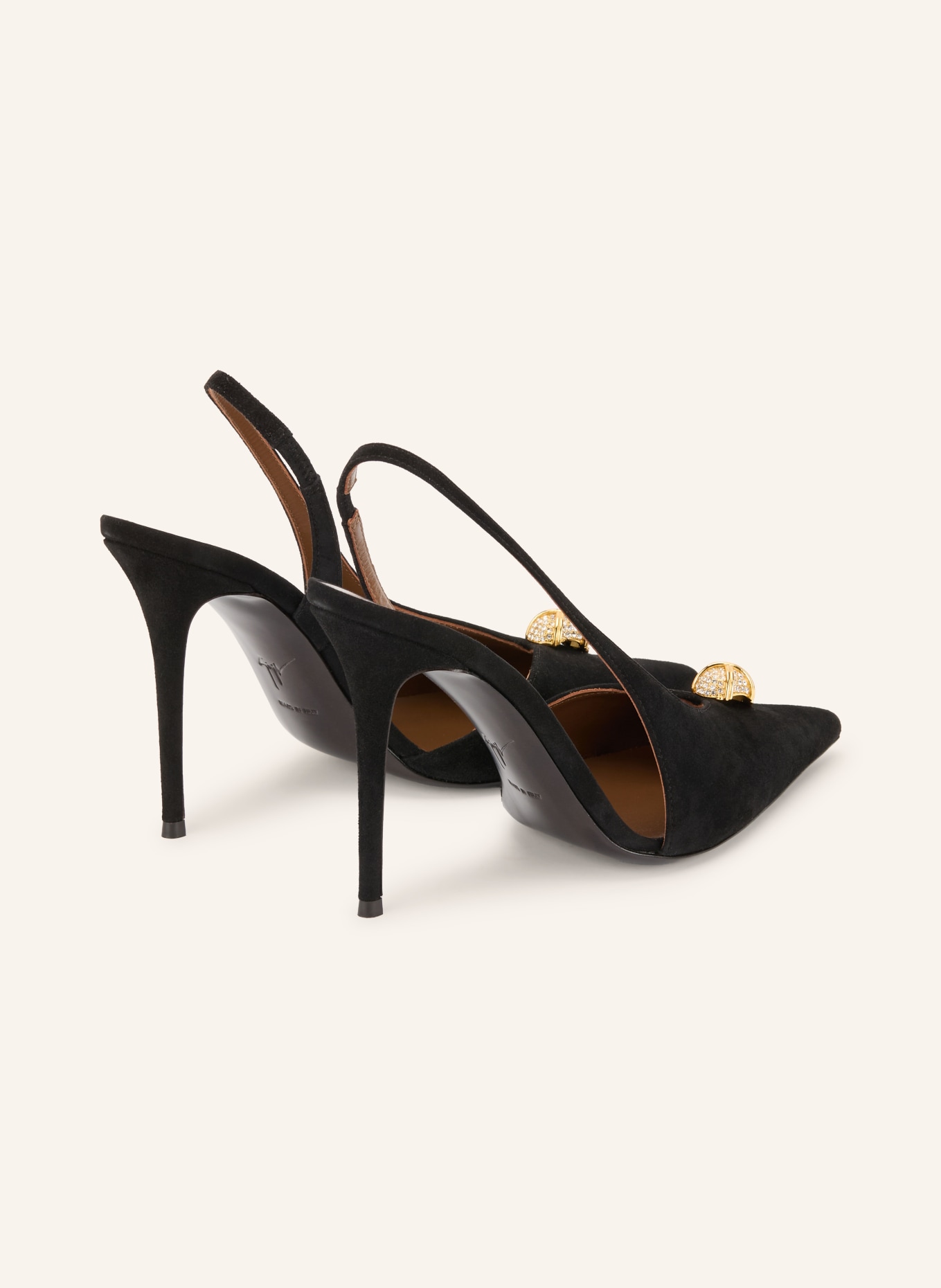 GIUSEPPE ZANOTTI DESIGN Slingbacks SKANDA: ZWART