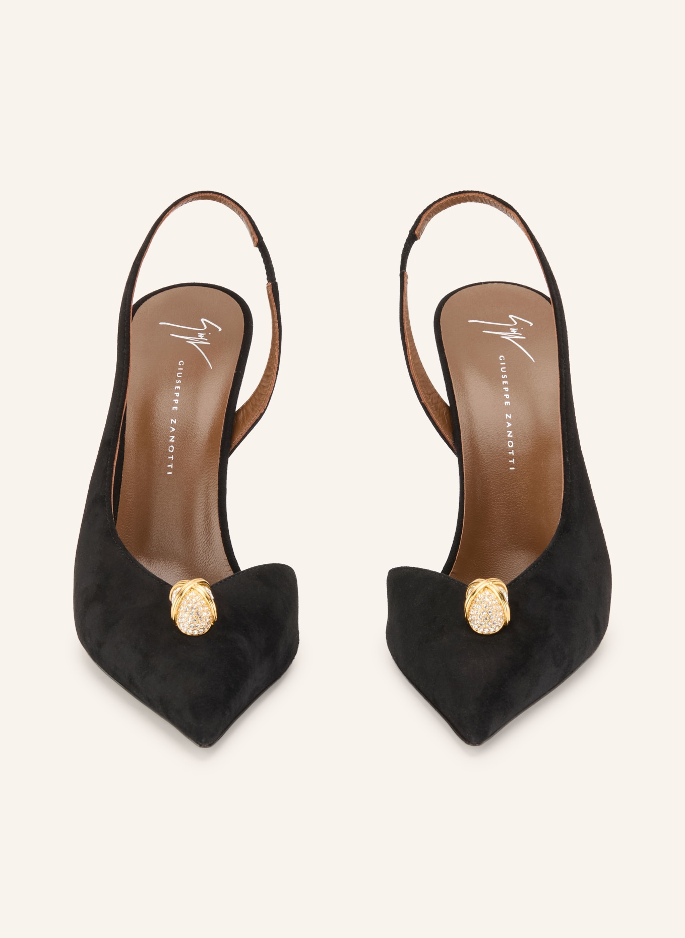 GIUSEPPE ZANOTTI DESIGN Slingbacks SKANDA: ZWART