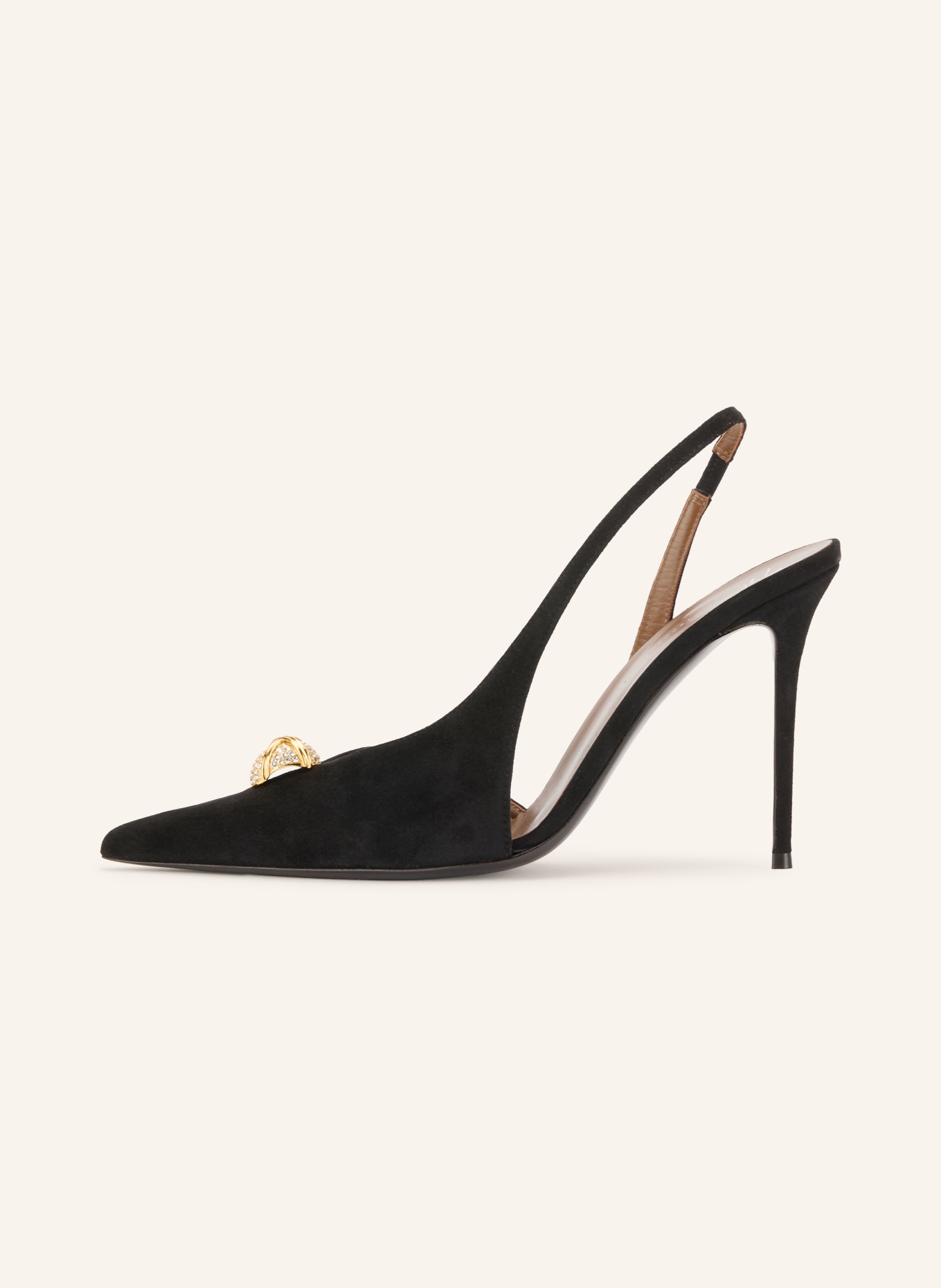 GIUSEPPE ZANOTTI DESIGN Slingbacks SKANDA: ZWART