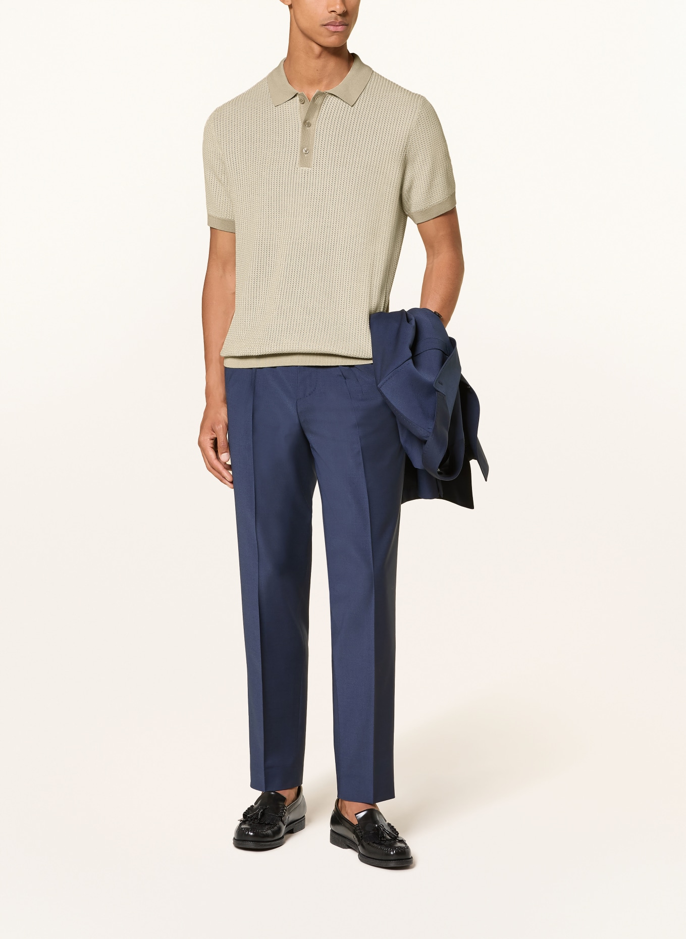 JOOP! Knit Polo Shirt BRIANORO: BEIGE
