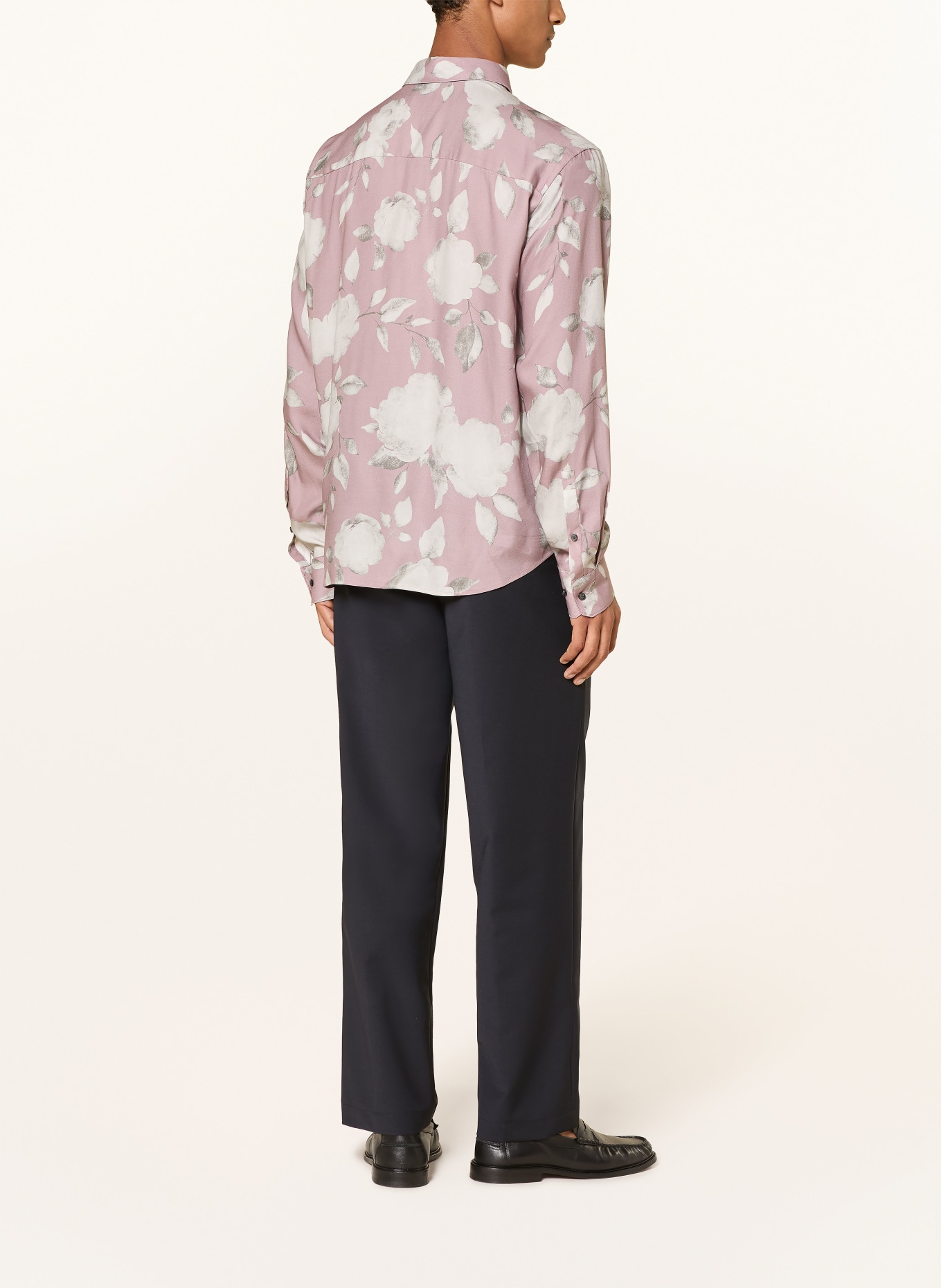JOOP! MILES Loose Fit Shirt: DUSKY PINK / TAUPE / LIGHT GRAY