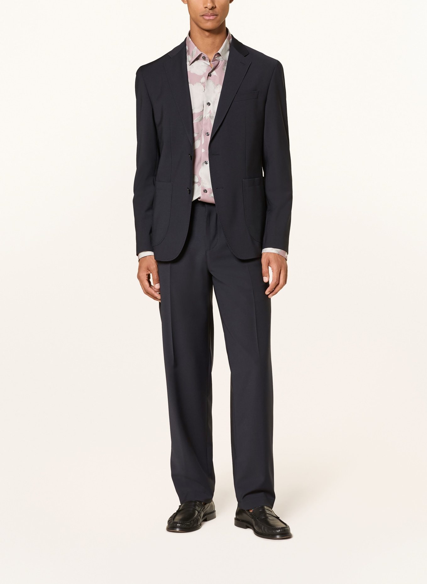 JOOP! MILES Loose Fit Shirt: DUSKY PINK / TAUPE / LIGHT GRAY
