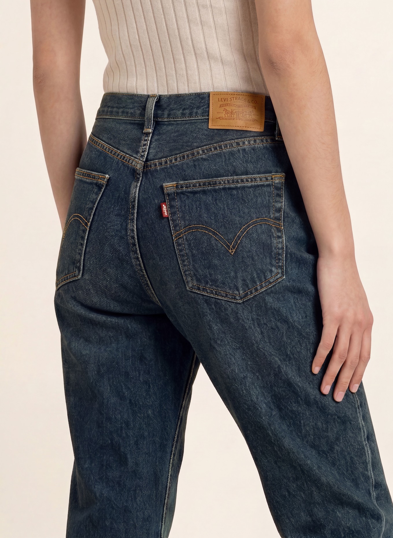Levi's® Skinny džíny WEDGIE SLIM: 02 Dark Indigo - Worn In
