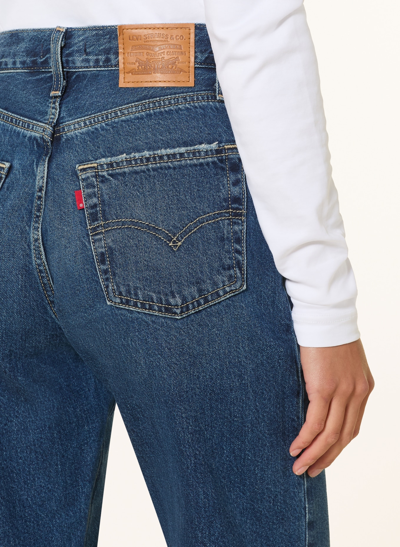 Levi's® Straight jeans EASY DAD FREE LUNCH: 04 Dark Indigo - Worn In