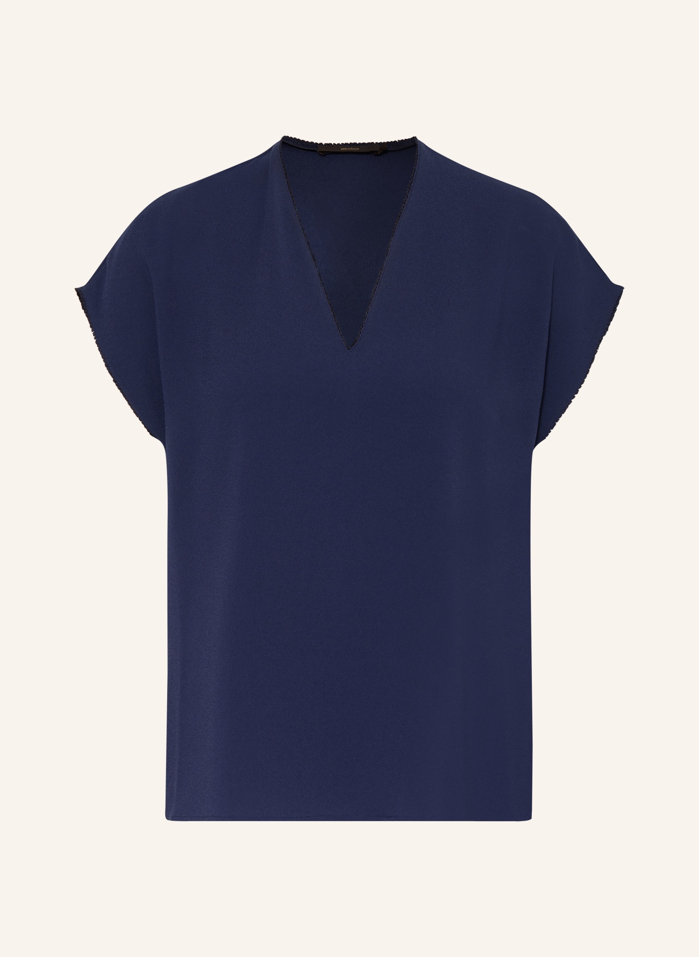 windsor. Blousetop: DONKERBLAUW