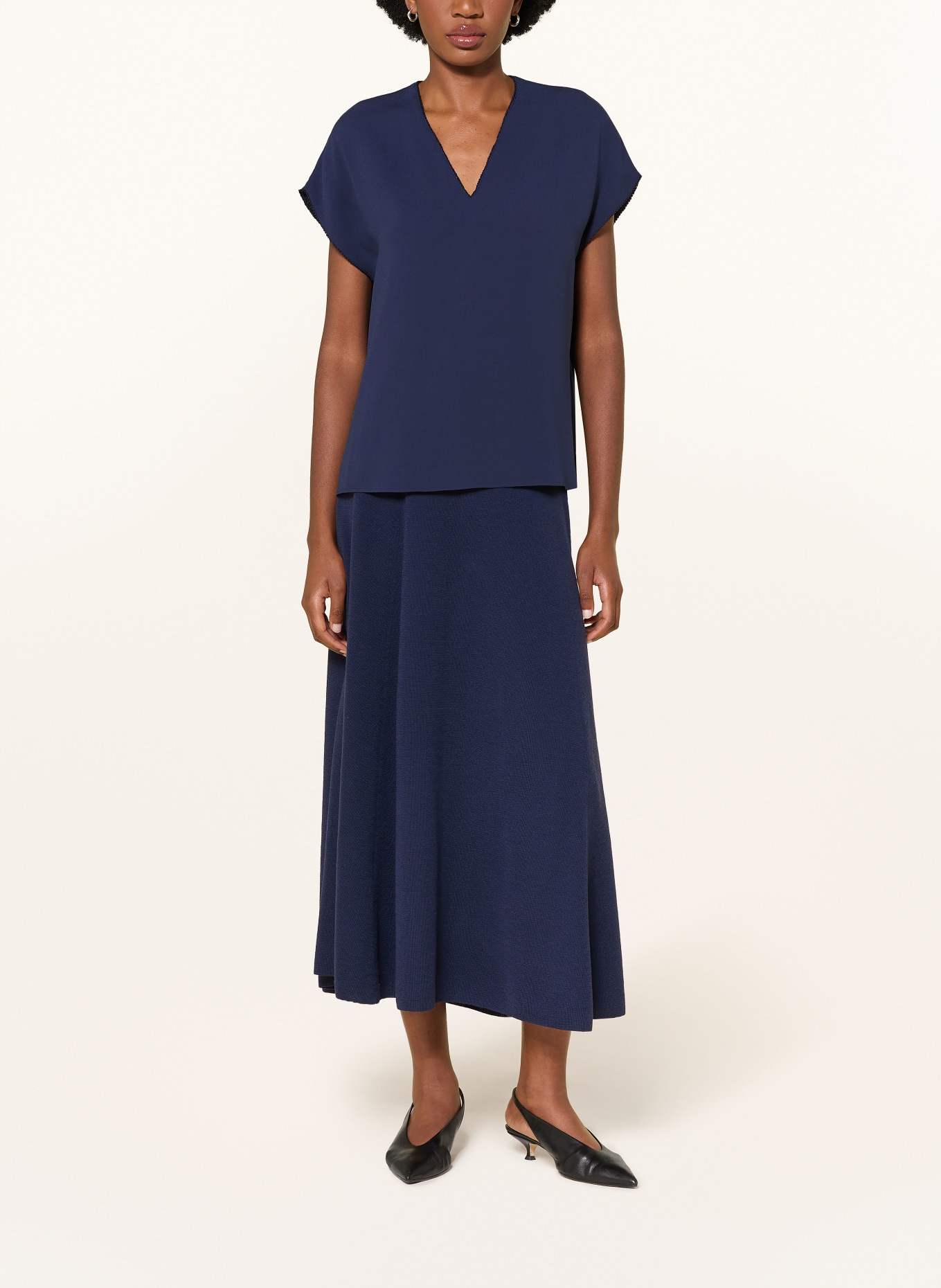 windsor. Blousetop: DONKERBLAUW