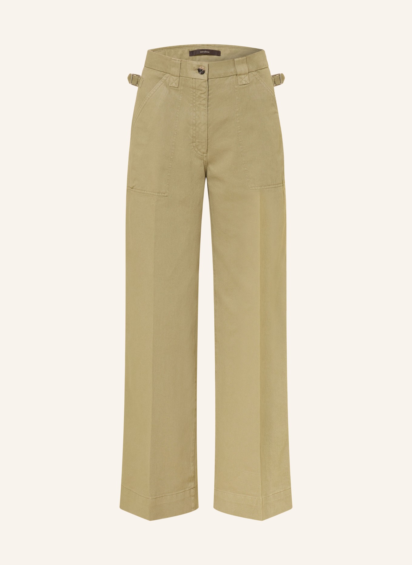 windsor. Wide leg jeans: 327 Bright Green 327